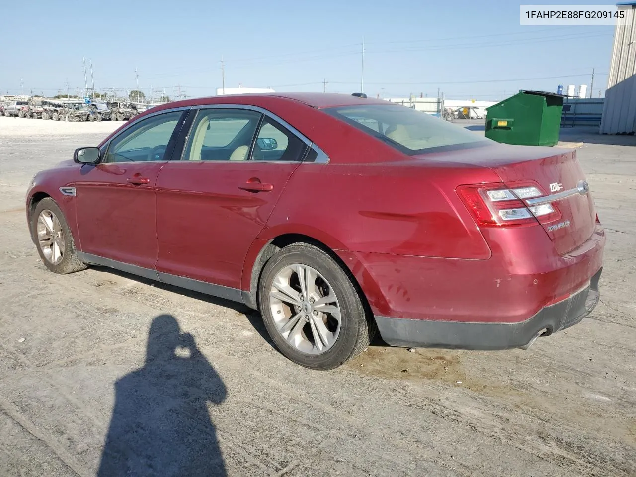 2015 Ford Taurus Sel VIN: 1FAHP2E88FG209145 Lot: 75644054