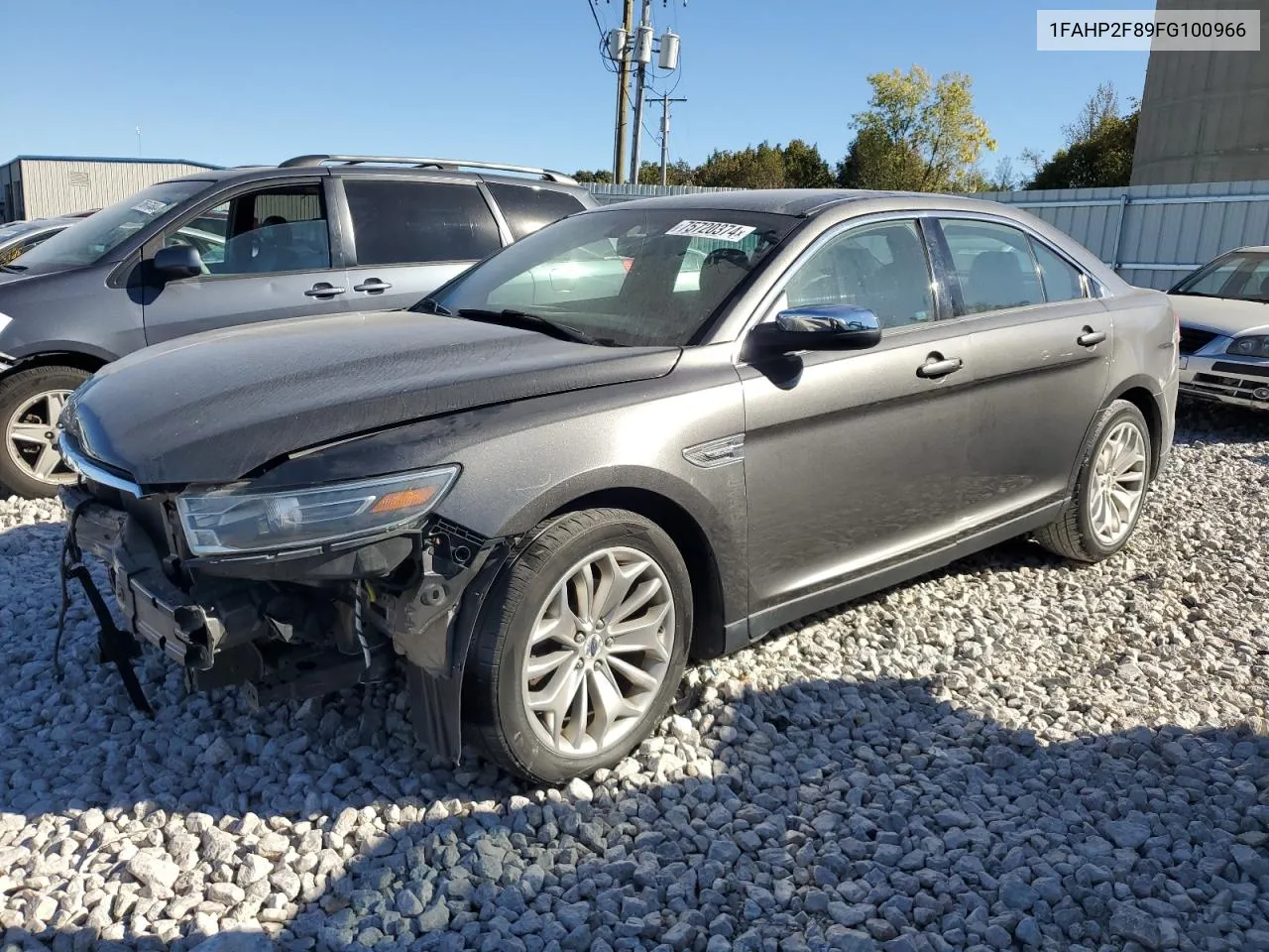 2015 Ford Taurus Limited VIN: 1FAHP2F89FG100966 Lot: 75720374