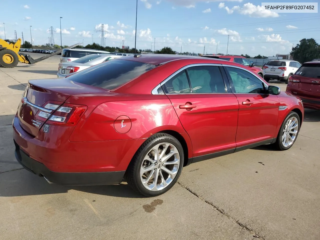 2015 Ford Taurus Limited VIN: 1FAHP2F89FG207452 Lot: 77322554