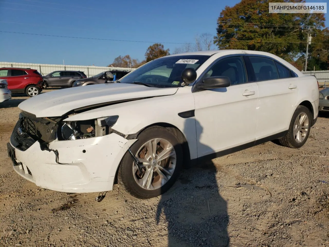 2015 Ford Taurus Police Interceptor VIN: 1FAHP2MK0FG146183 Lot: 77484874