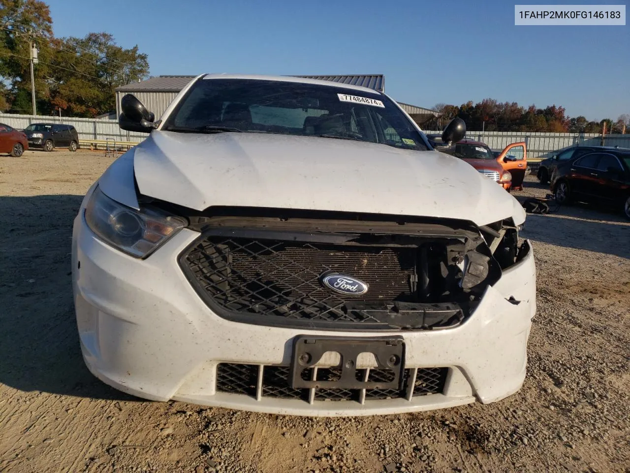 2015 Ford Taurus Police Interceptor VIN: 1FAHP2MK0FG146183 Lot: 77484874