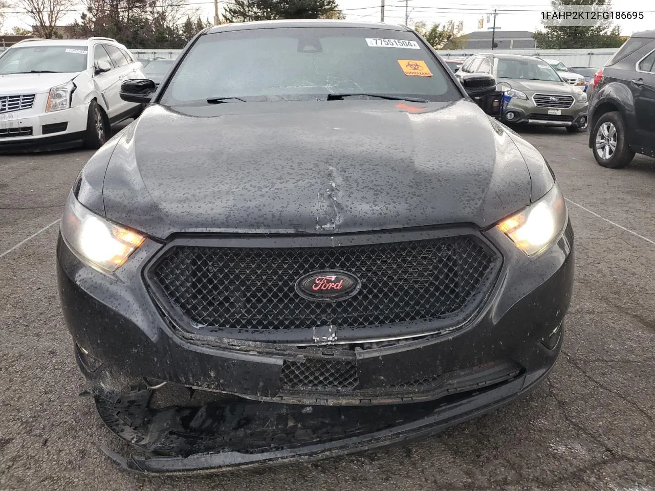 2015 Ford Taurus Sho VIN: 1FAHP2KT2FG186695 Lot: 77551504