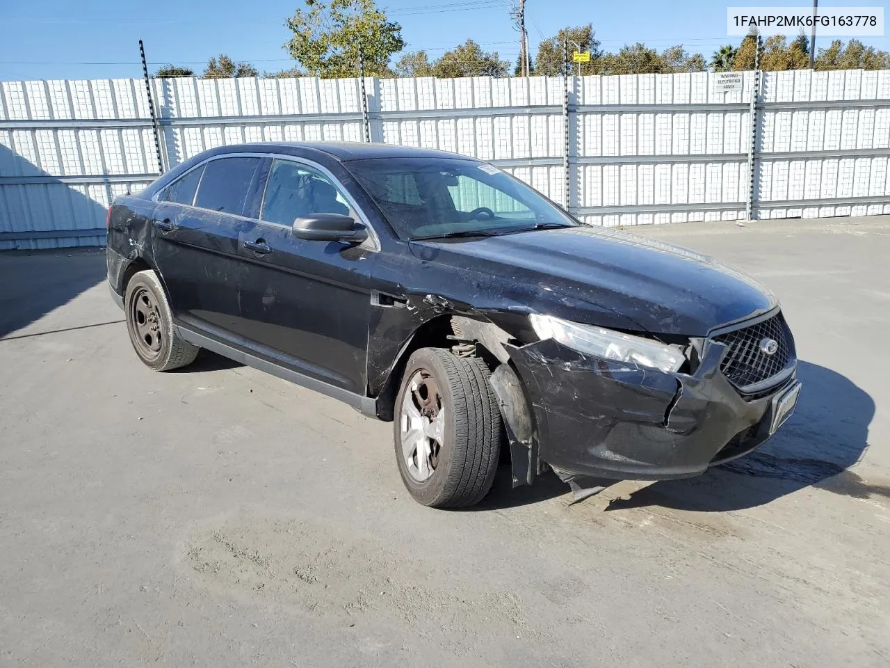 2015 Ford Taurus Police Interceptor VIN: 1FAHP2MK6FG163778 Lot: 77667974