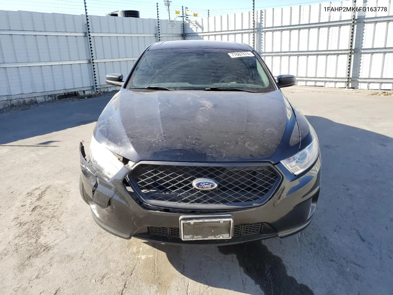 2015 Ford Taurus Police Interceptor VIN: 1FAHP2MK6FG163778 Lot: 77667974