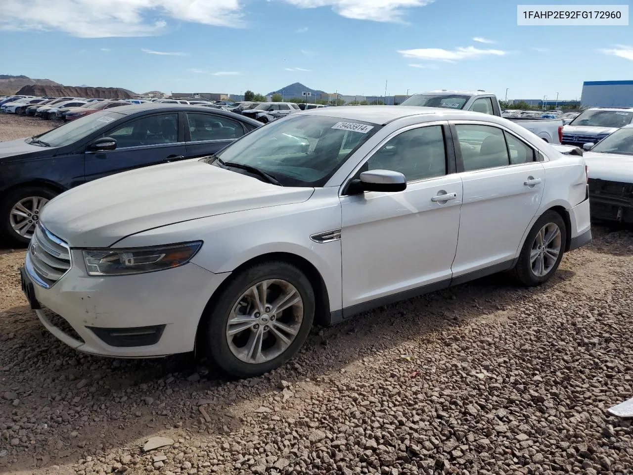 2015 Ford Taurus Sel VIN: 1FAHP2E92FG172960 Lot: 79465914