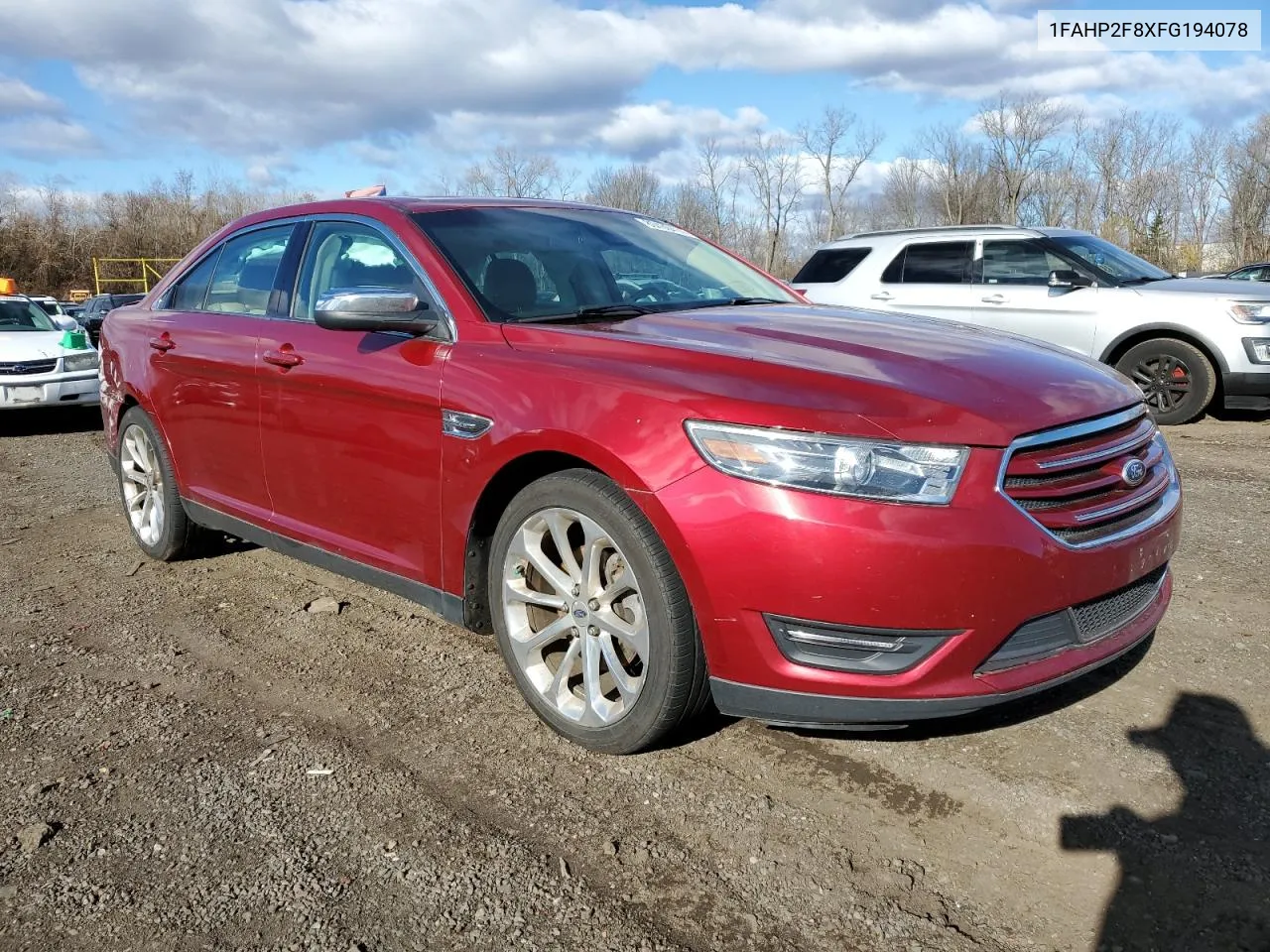 2015 Ford Taurus Limited VIN: 1FAHP2F8XFG194078 Lot: 80430414