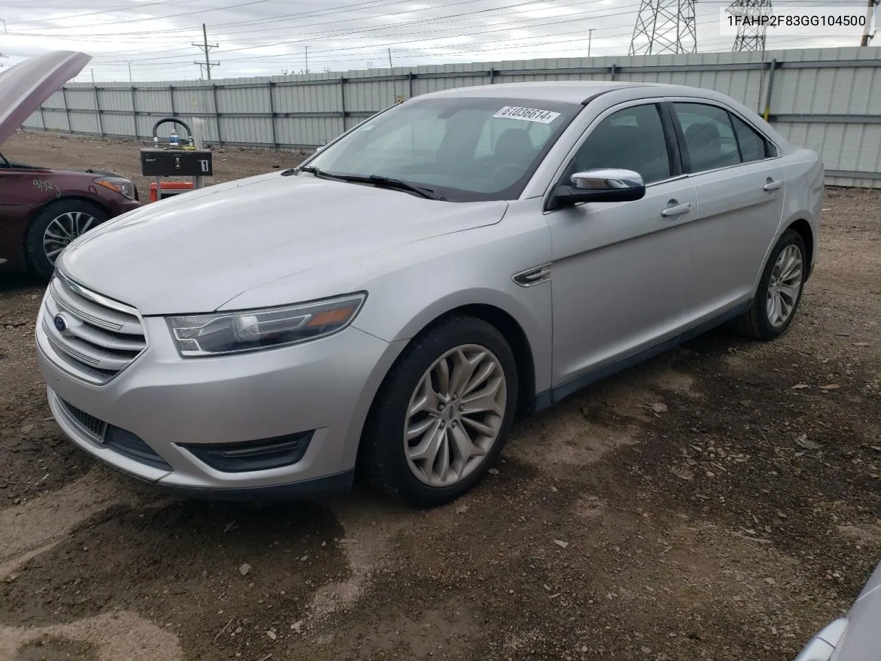 2016 Ford Taurus Limited VIN: 1FAHP2F83GG104500 Lot: 61036614