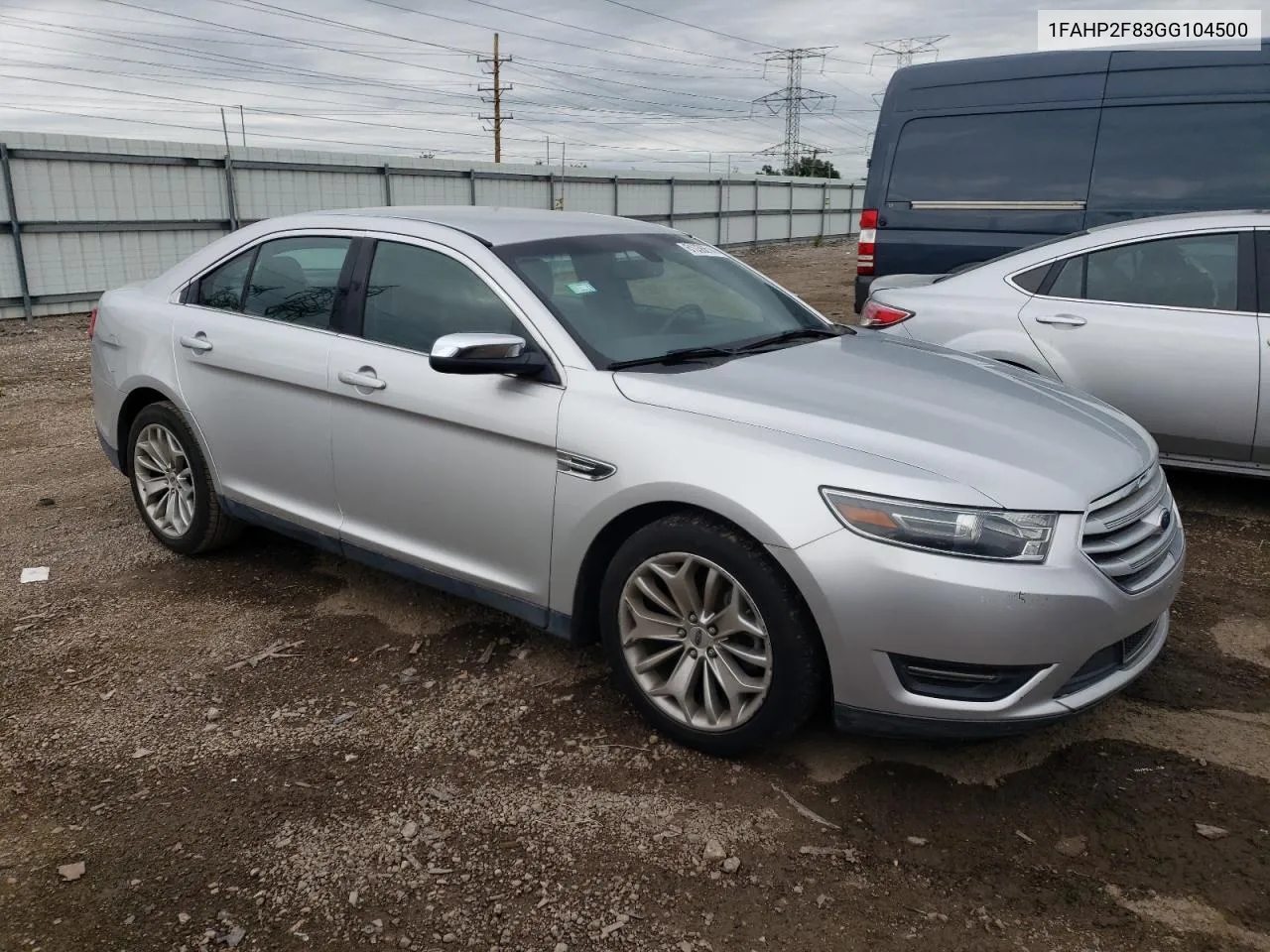 2016 Ford Taurus Limited VIN: 1FAHP2F83GG104500 Lot: 61036614