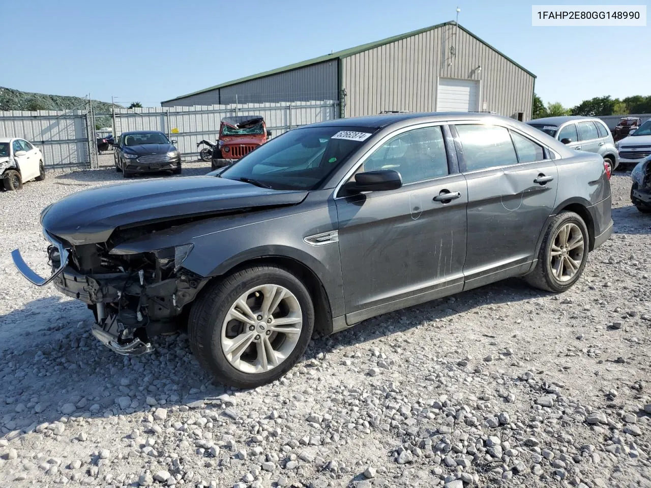 2016 Ford Taurus Sel VIN: 1FAHP2E80GG148990 Lot: 62662874