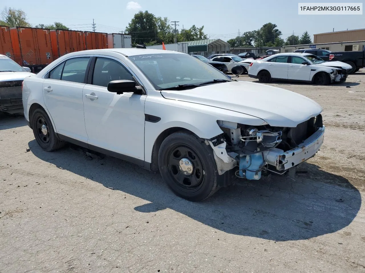 2016 Ford Taurus Police Interceptor VIN: 1FAHP2MK3GG117665 Lot: 69043914