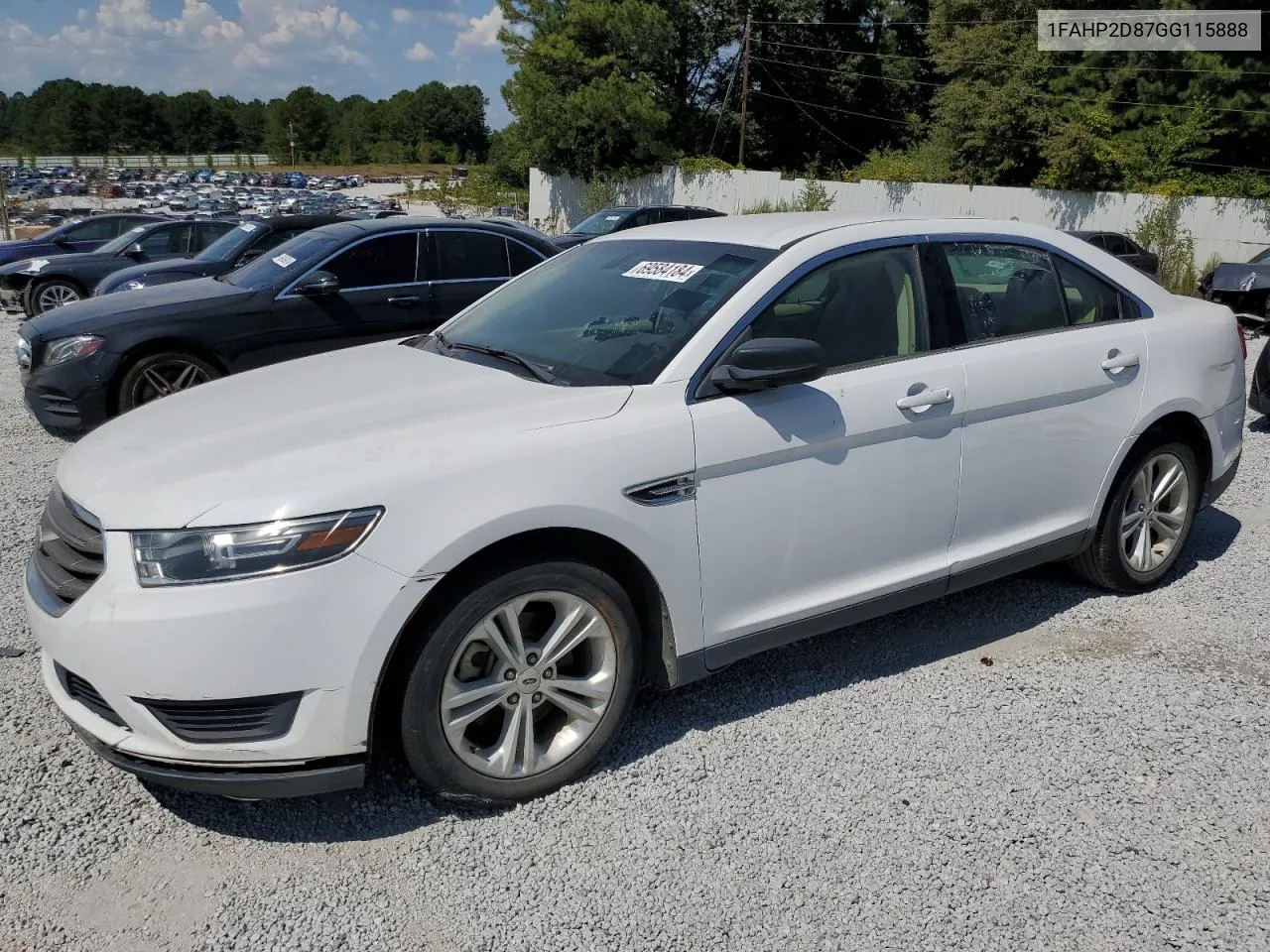 2016 Ford Taurus Se VIN: 1FAHP2D87GG115888 Lot: 69584184