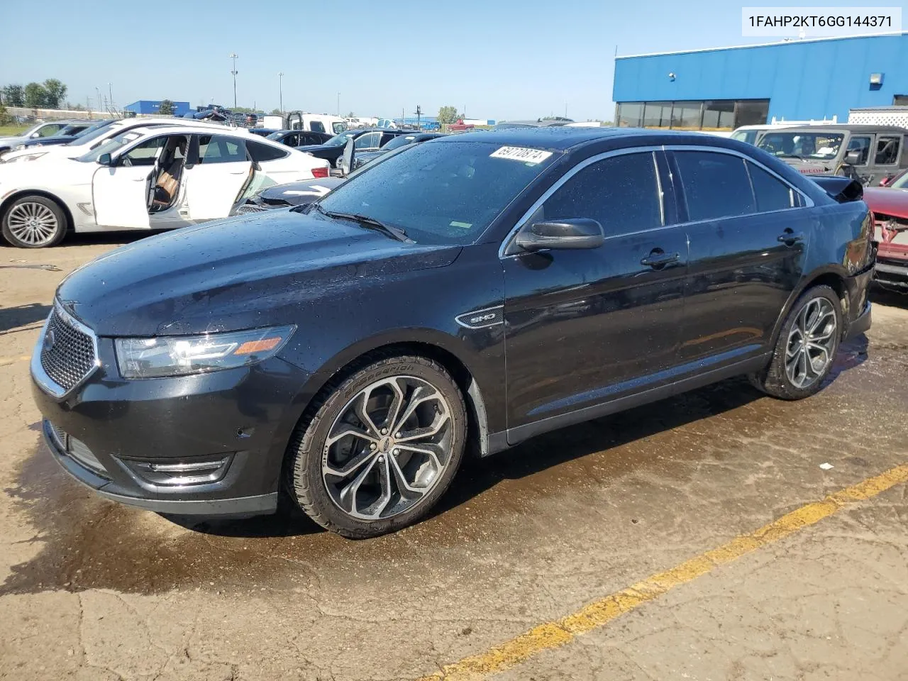 2016 Ford Taurus Sho VIN: 1FAHP2KT6GG144371 Lot: 69770874