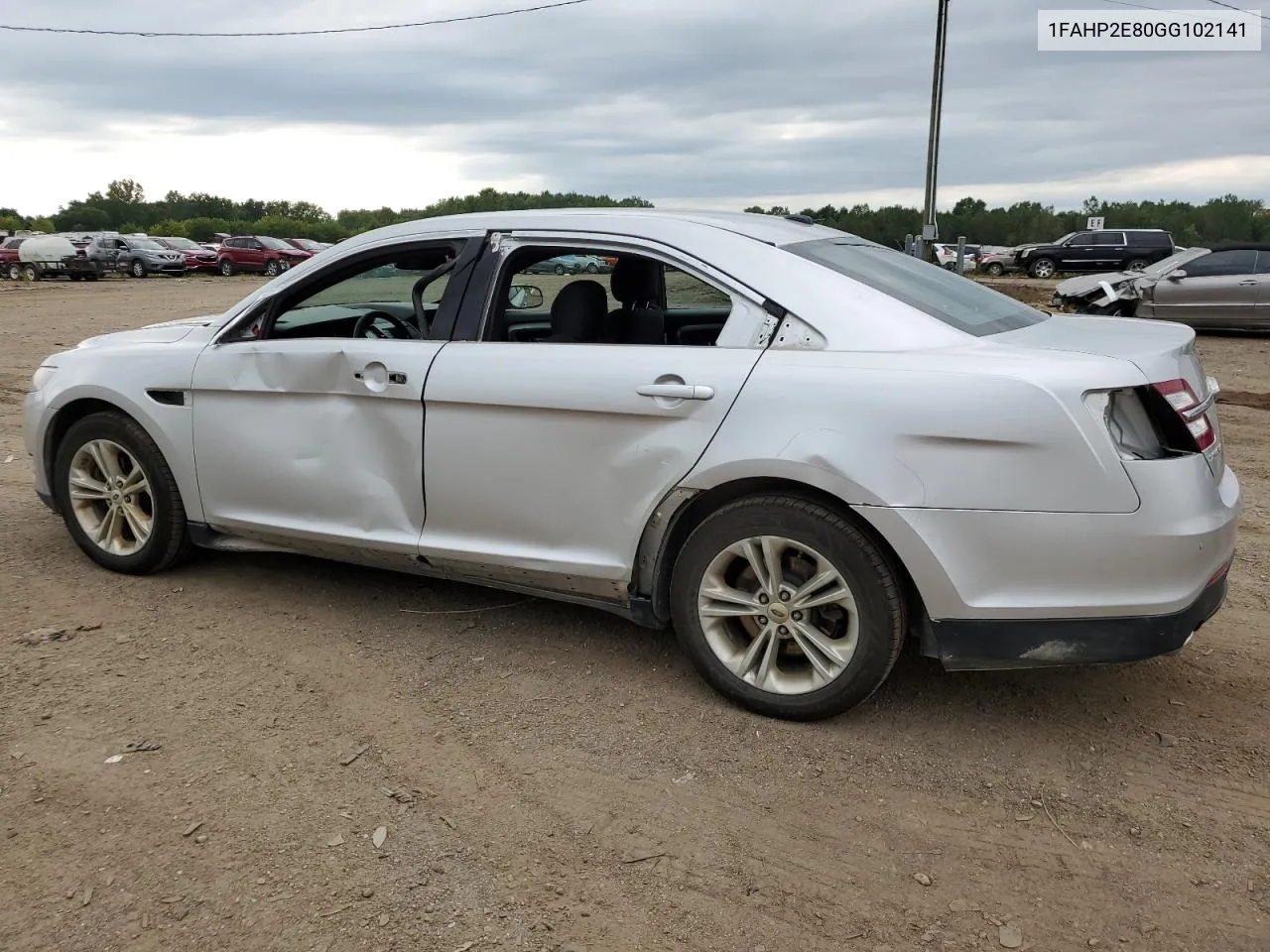 2016 Ford Taurus Sel VIN: 1FAHP2E80GG102141 Lot: 69811184