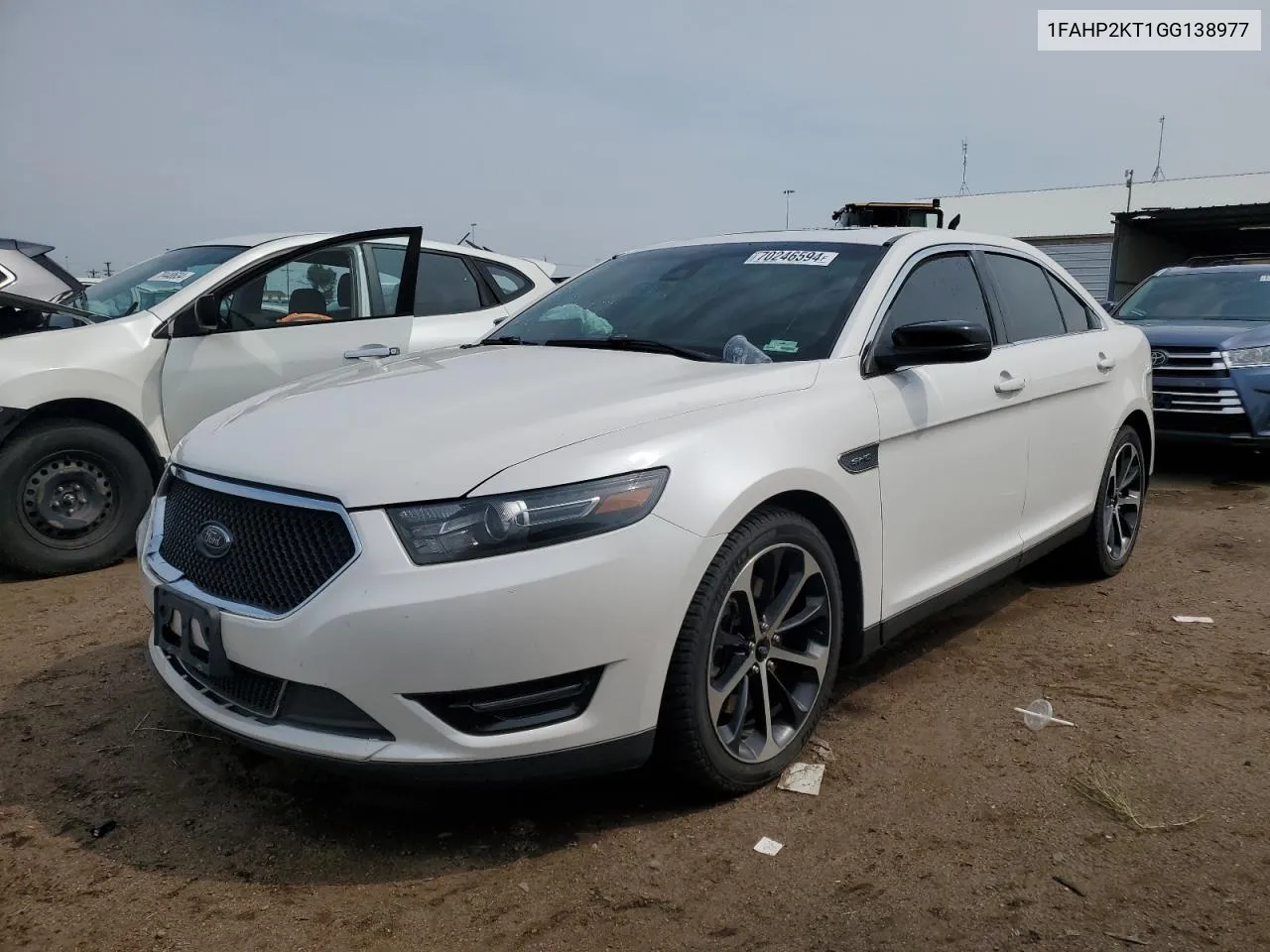 2016 Ford Taurus Sho VIN: 1FAHP2KT1GG138977 Lot: 70246594