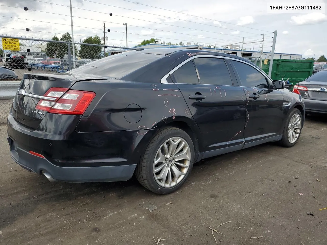 2016 Ford Taurus Limited VIN: 1FAHP2F87GG111482 Lot: 70512564