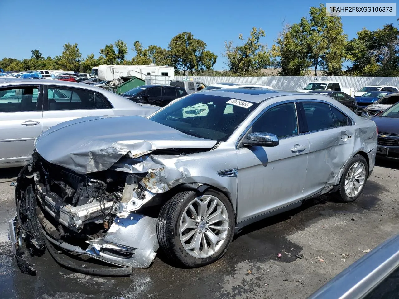 2016 Ford Taurus Limited VIN: 1FAHP2F8XGG106373 Lot: 70619344