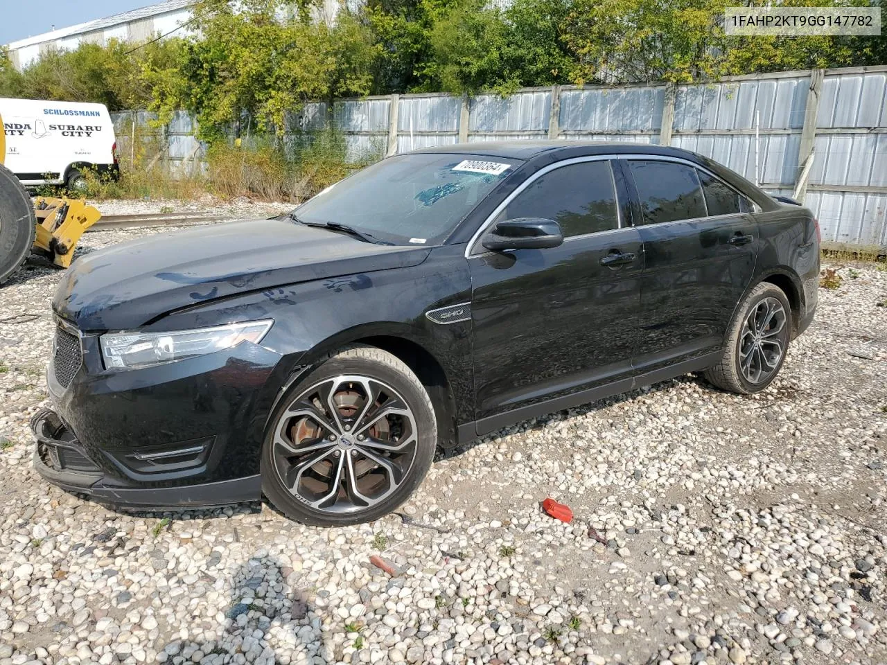 2016 Ford Taurus Sho VIN: 1FAHP2KT9GG147782 Lot: 70900364