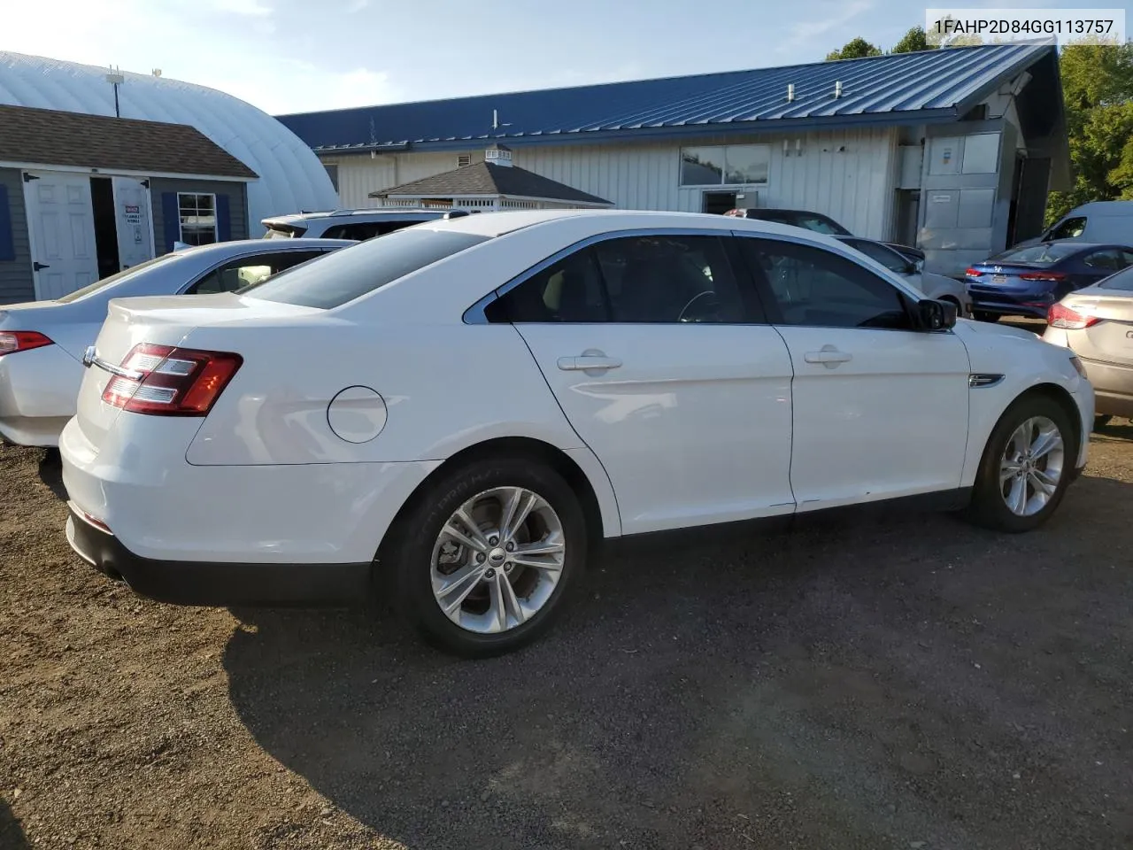 2016 Ford Taurus Se VIN: 1FAHP2D84GG113757 Lot: 71437584