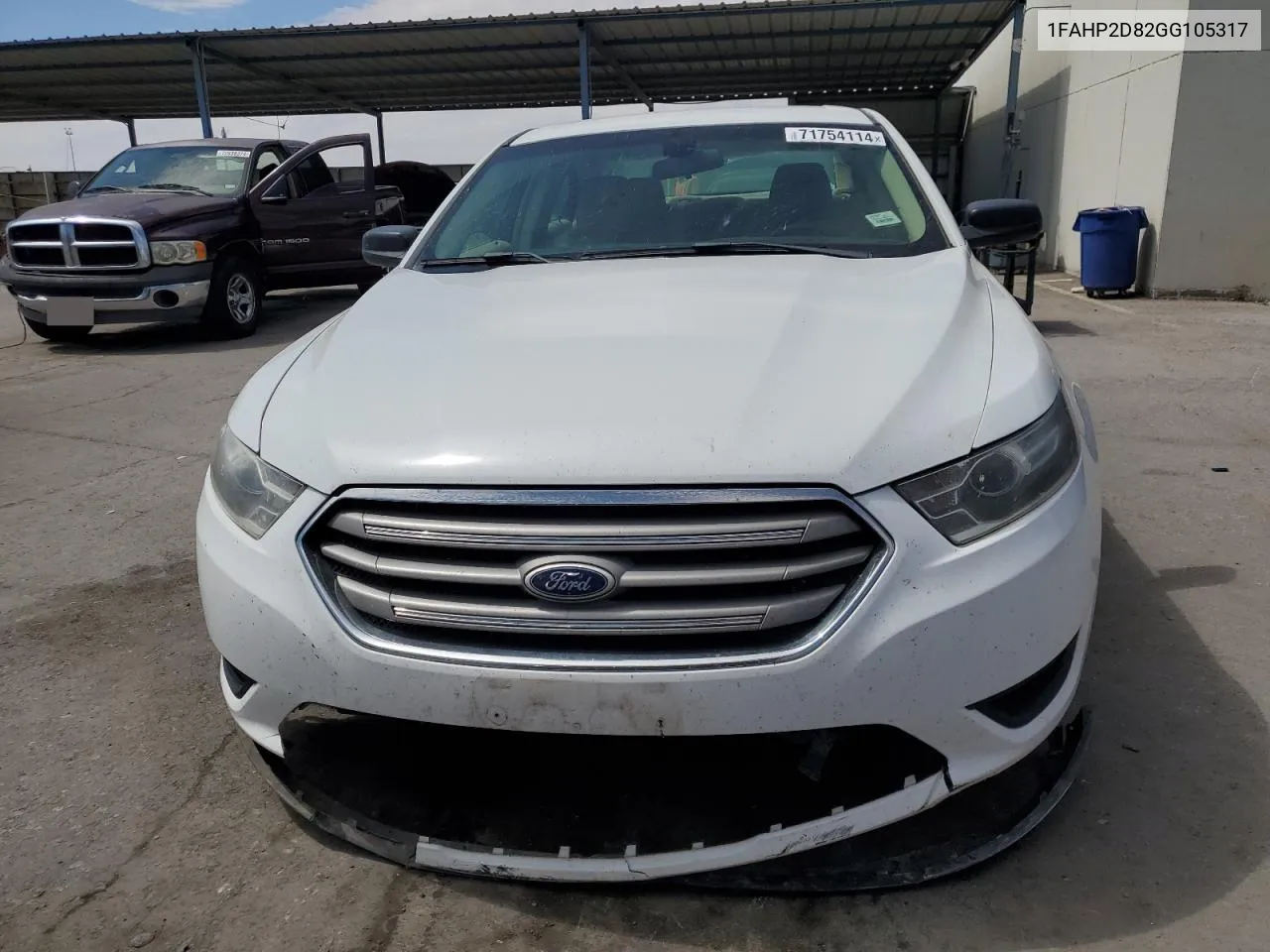 2016 Ford Taurus Se VIN: 1FAHP2D82GG105317 Lot: 71754114