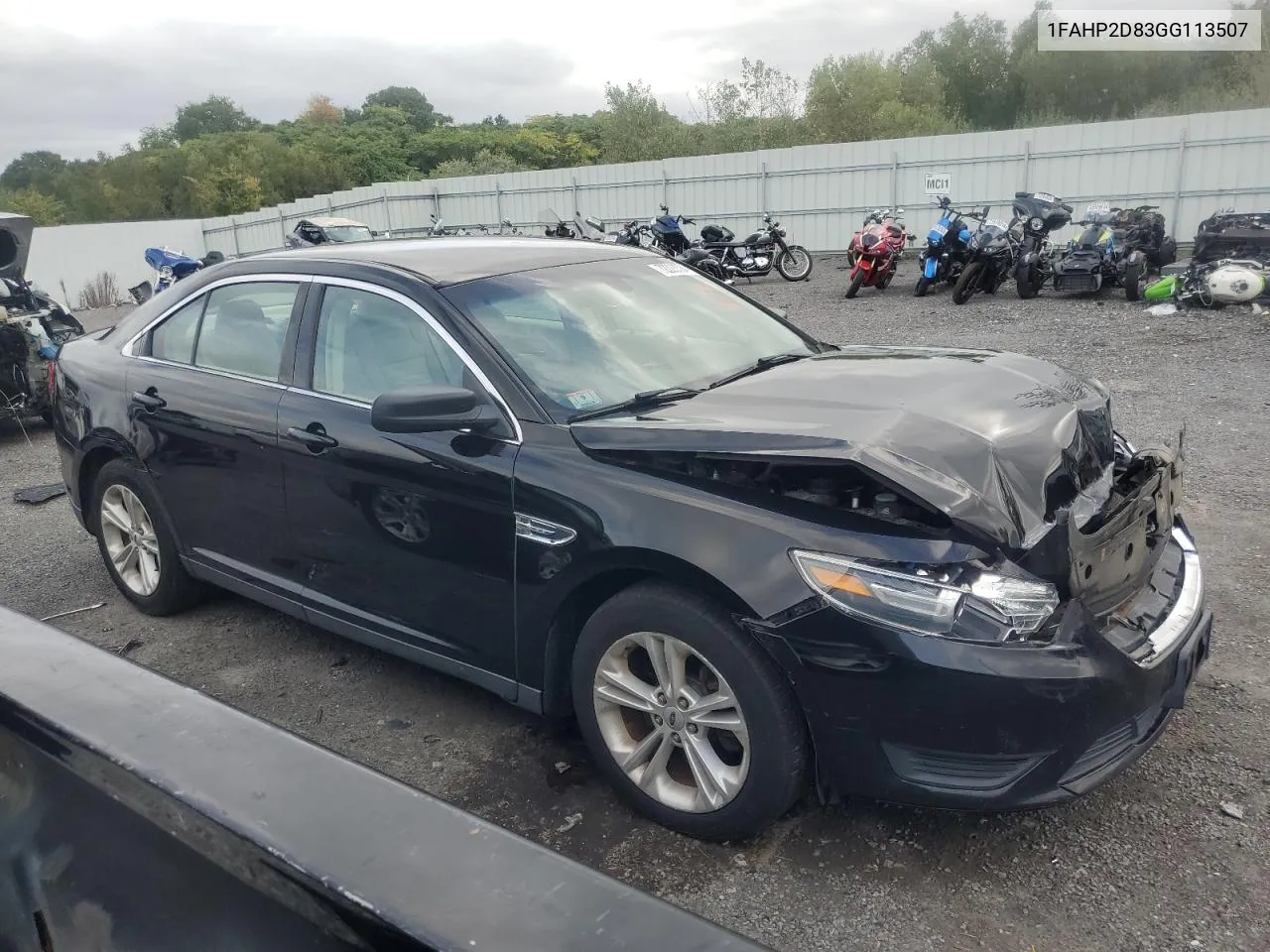 2016 Ford Taurus Se VIN: 1FAHP2D83GG113507 Lot: 72223524