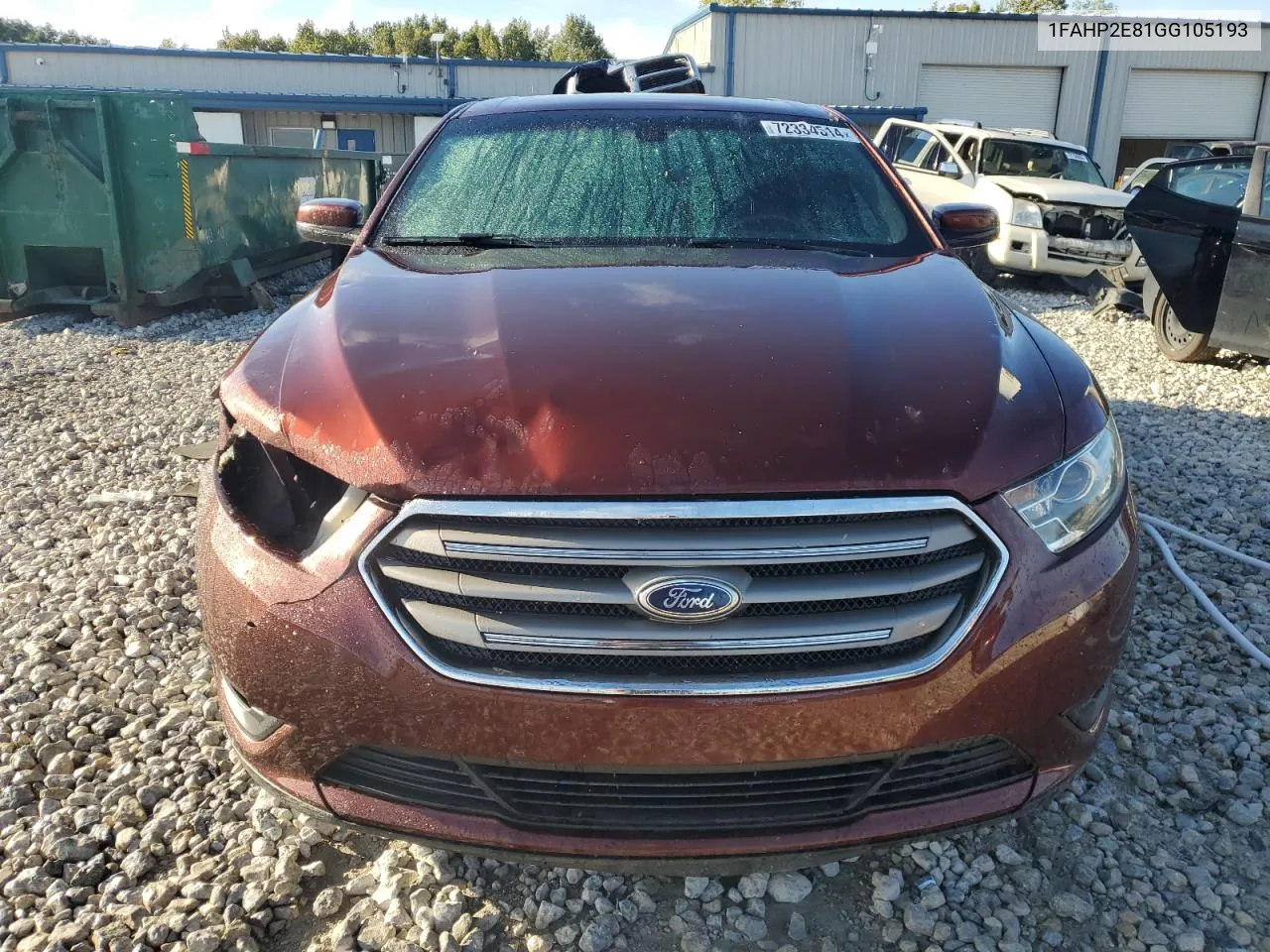 1FAHP2E81GG105193 2016 Ford Taurus Sel