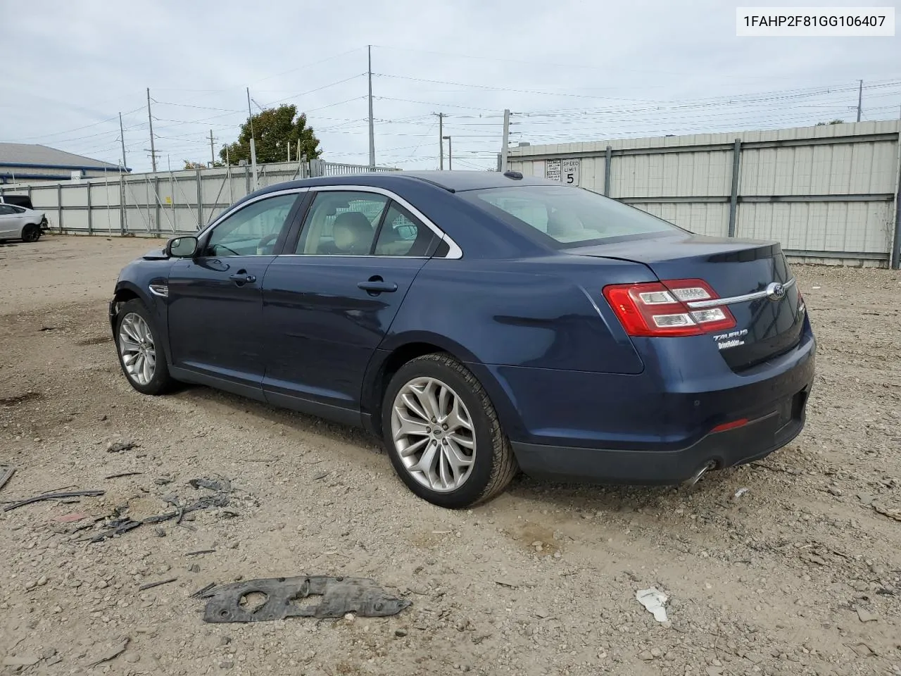 1FAHP2F81GG106407 2016 Ford Taurus Limited