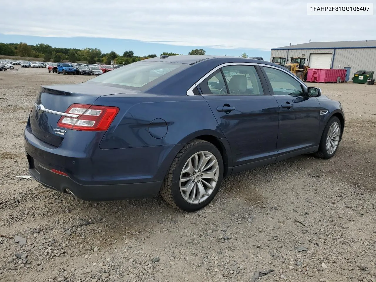 1FAHP2F81GG106407 2016 Ford Taurus Limited