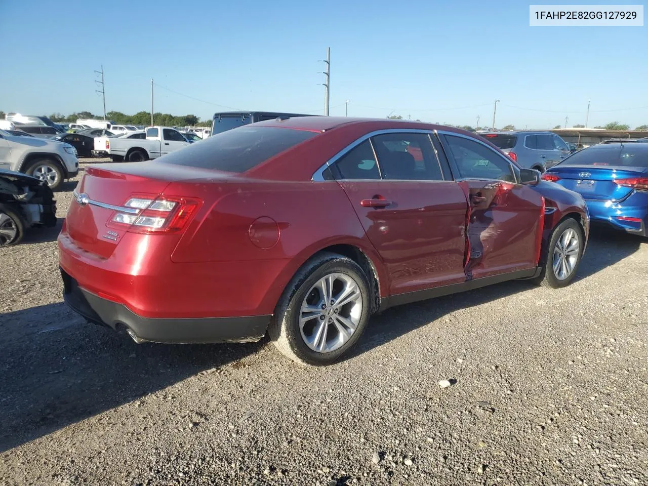 2016 Ford Taurus Sel VIN: 1FAHP2E82GG127929 Lot: 73322444