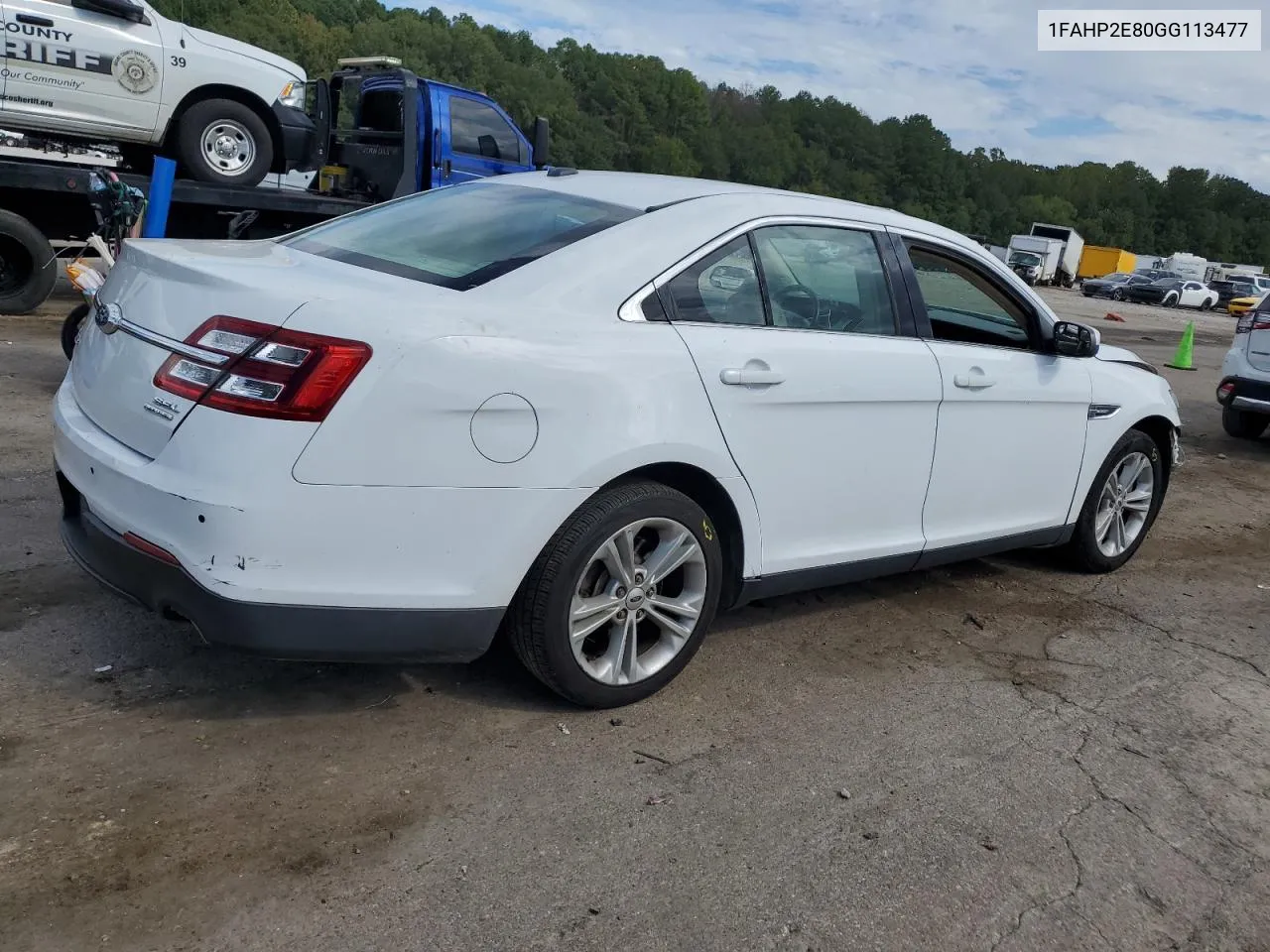 2016 Ford Taurus Sel VIN: 1FAHP2E80GG113477 Lot: 73575594