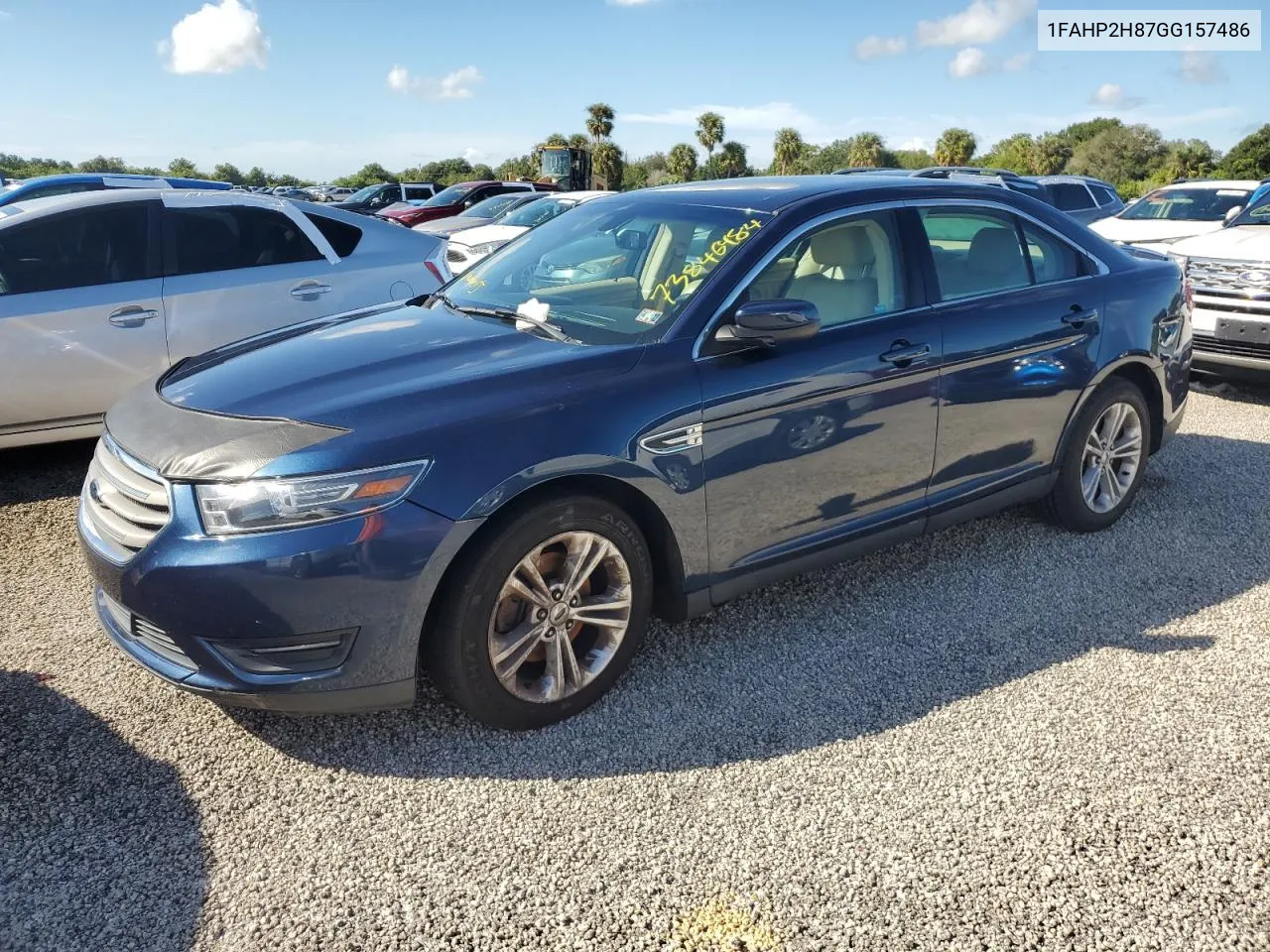 2016 Ford Taurus Sel VIN: 1FAHP2H87GG157486 Lot: 73846484