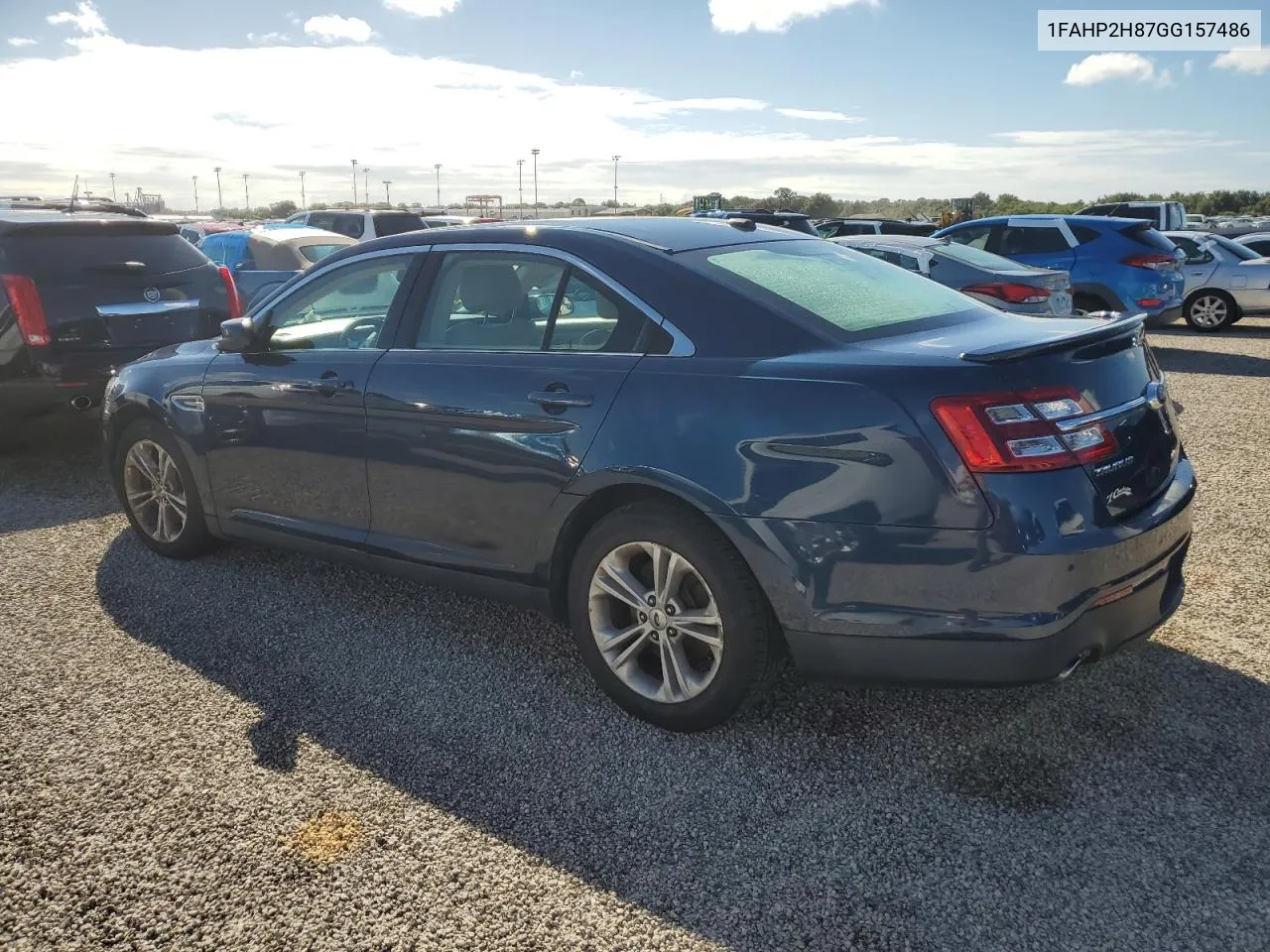 2016 Ford Taurus Sel VIN: 1FAHP2H87GG157486 Lot: 73846484