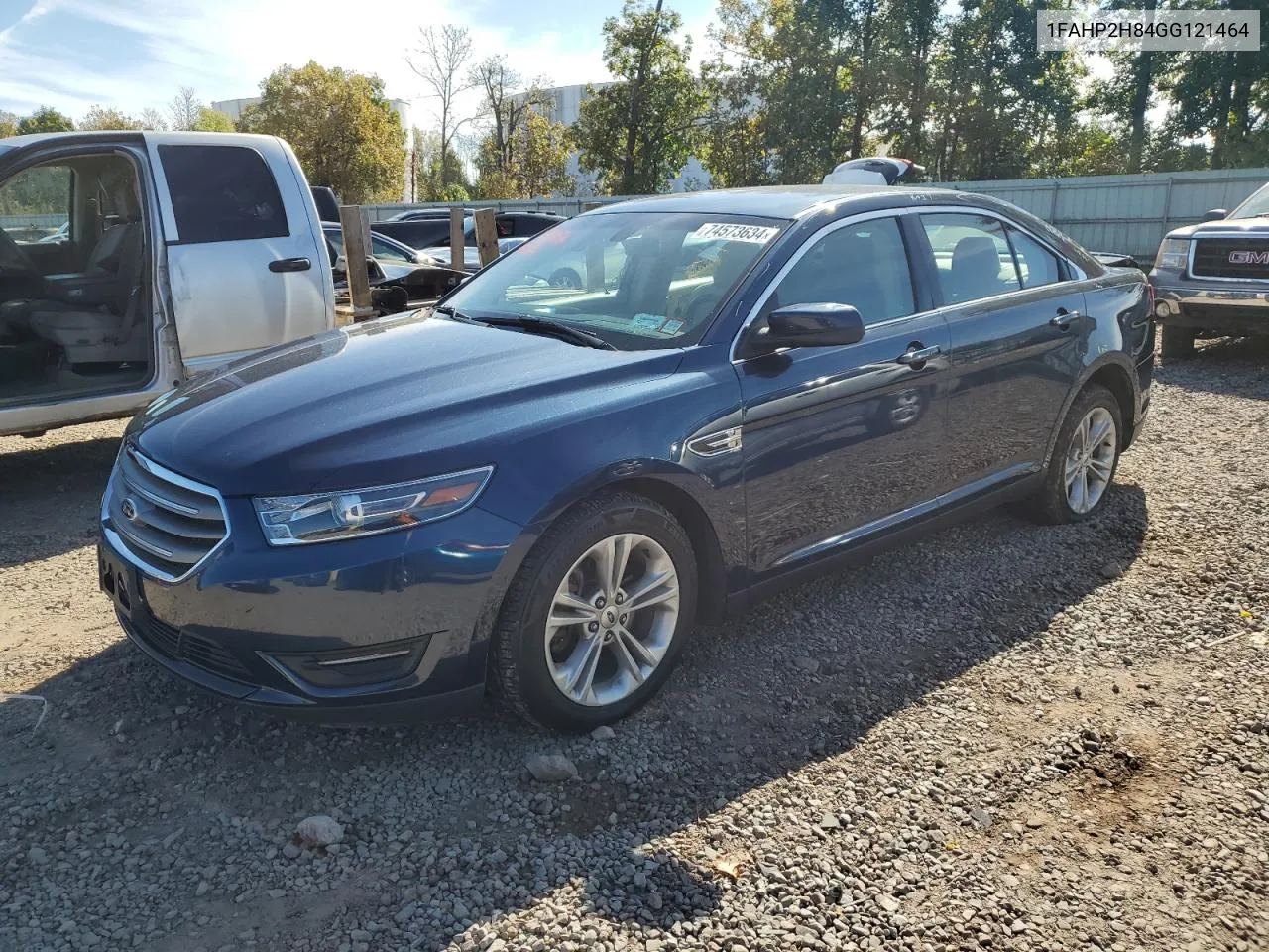 2016 Ford Taurus Sel VIN: 1FAHP2H84GG121464 Lot: 74573634