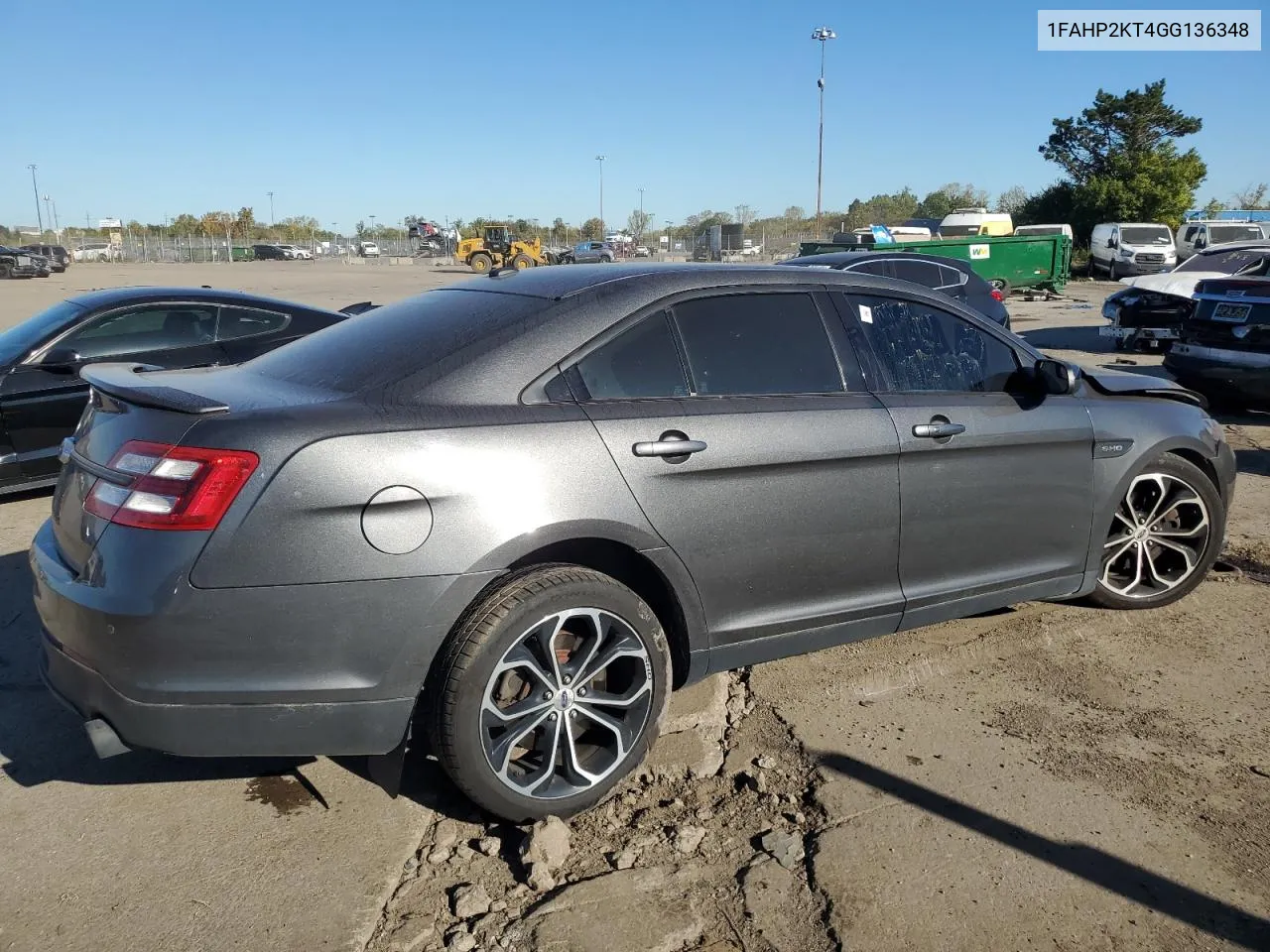 2016 Ford Taurus Sho VIN: 1FAHP2KT4GG136348 Lot: 74894814