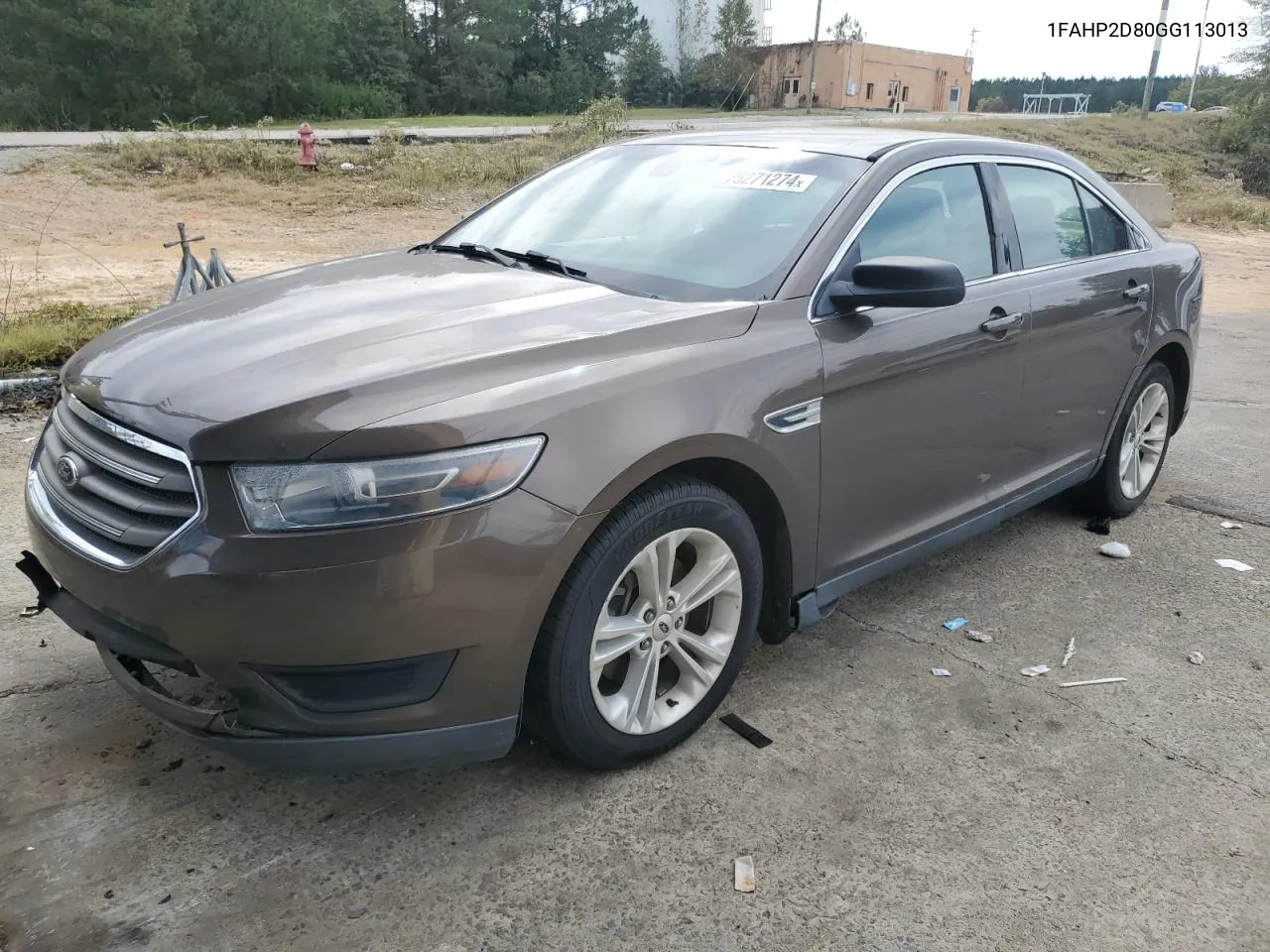 2016 Ford Taurus Se VIN: 1FAHP2D80GG113013 Lot: 75271274