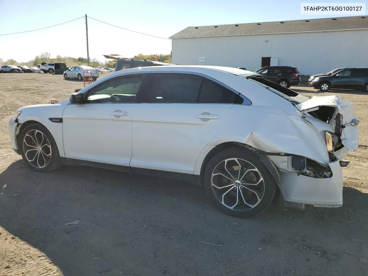 2016 Ford Taurus Sho VIN: 1FAHP2KT6GG100127 Lot: 75641214