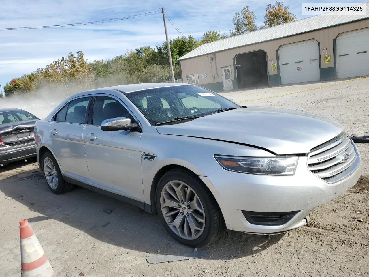 2016 Ford Taurus Limited VIN: 1FAHP2F88GG114326 Lot: 75811184