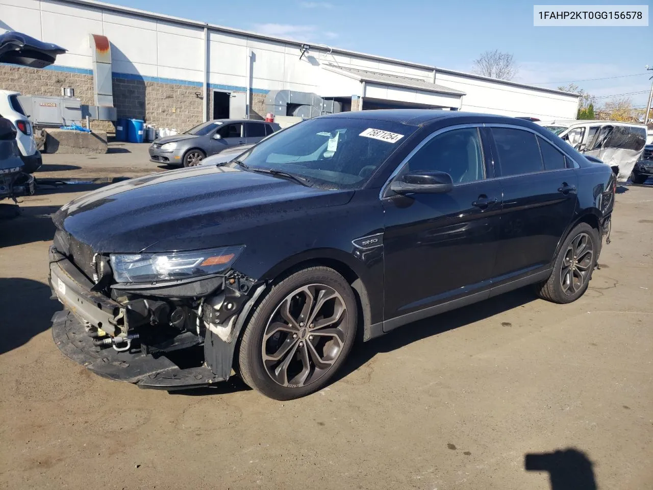 2016 Ford Taurus Sho VIN: 1FAHP2KT0GG156578 Lot: 75871254