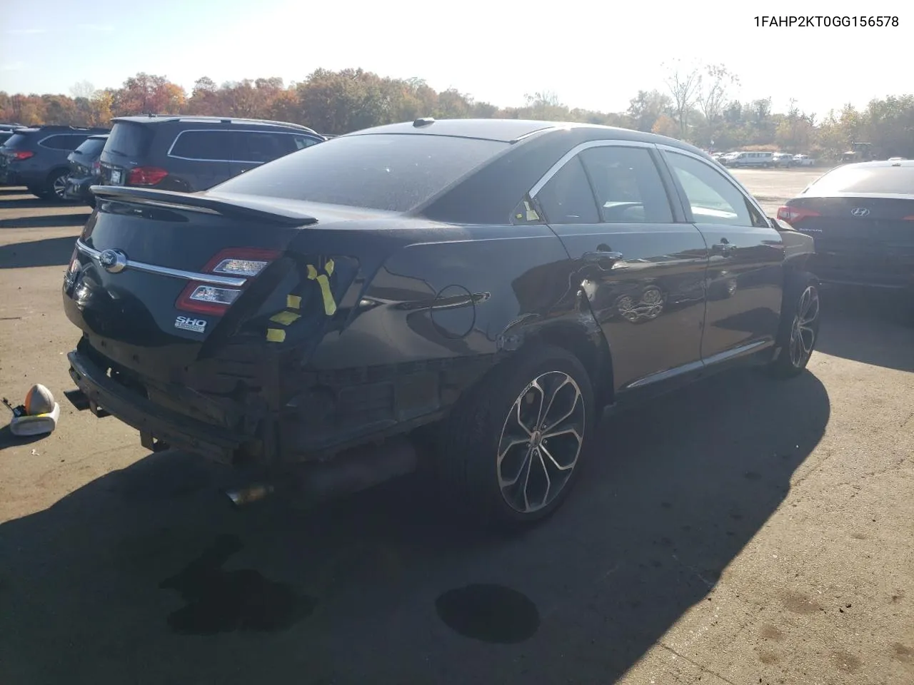 2016 Ford Taurus Sho VIN: 1FAHP2KT0GG156578 Lot: 75871254