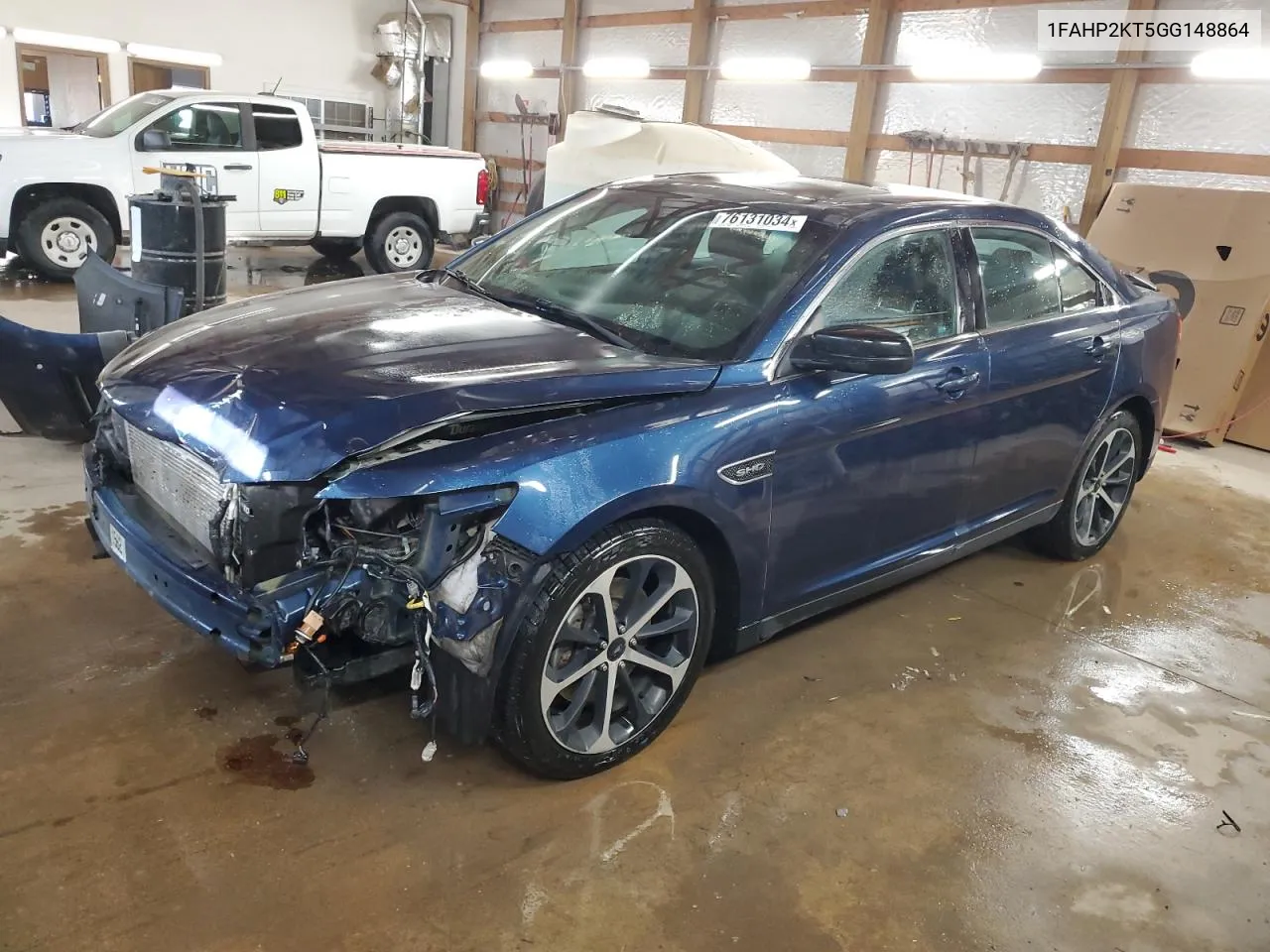 2016 Ford Taurus Sho VIN: 1FAHP2KT5GG148864 Lot: 76131034