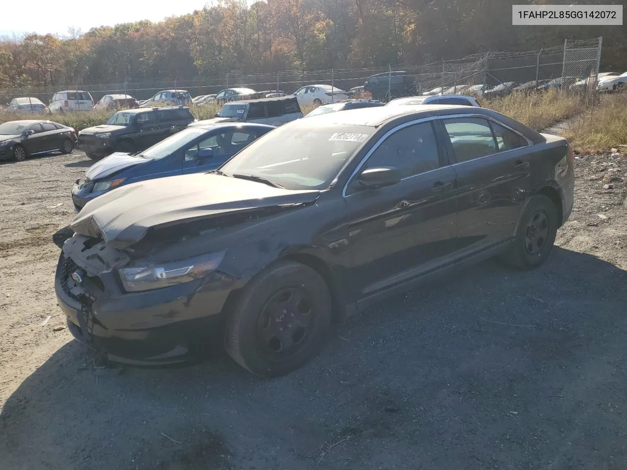 2016 Ford Taurus Police Interceptor VIN: 1FAHP2L85GG142072 Lot: 78262714