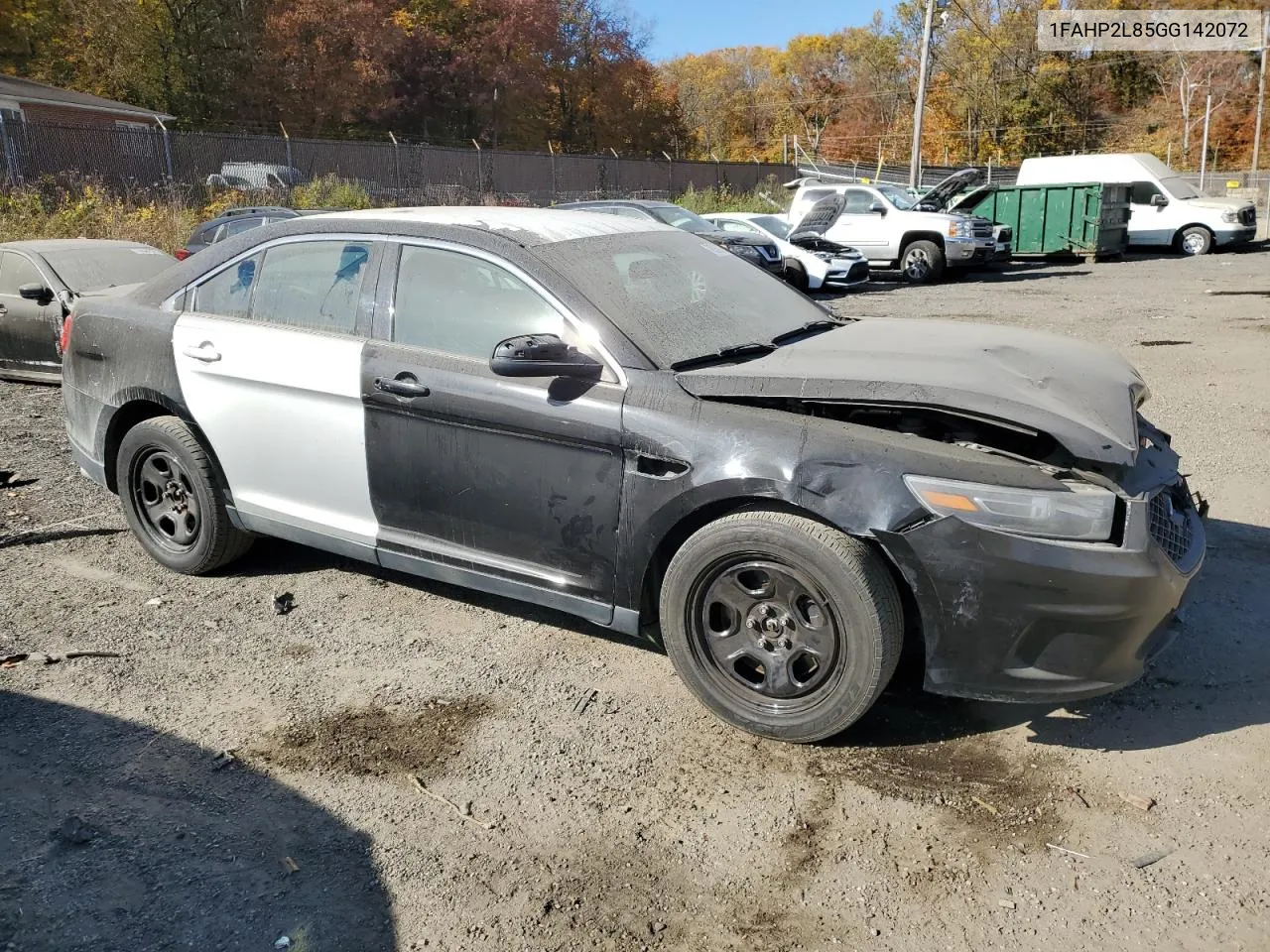 2016 Ford Taurus Police Interceptor VIN: 1FAHP2L85GG142072 Lot: 78262714