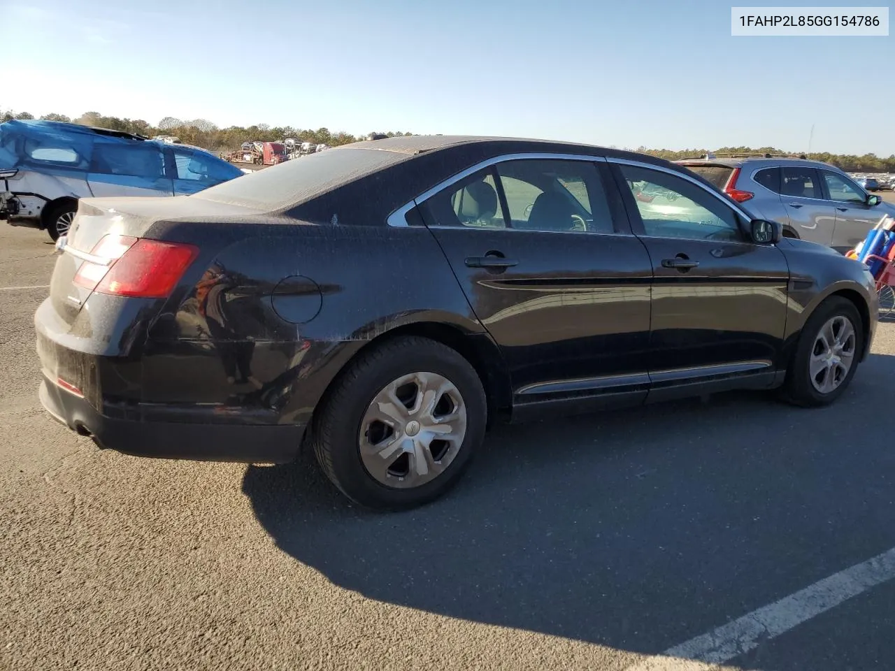 2016 Ford Taurus Police Interceptor VIN: 1FAHP2L85GG154786 Lot: 80074324