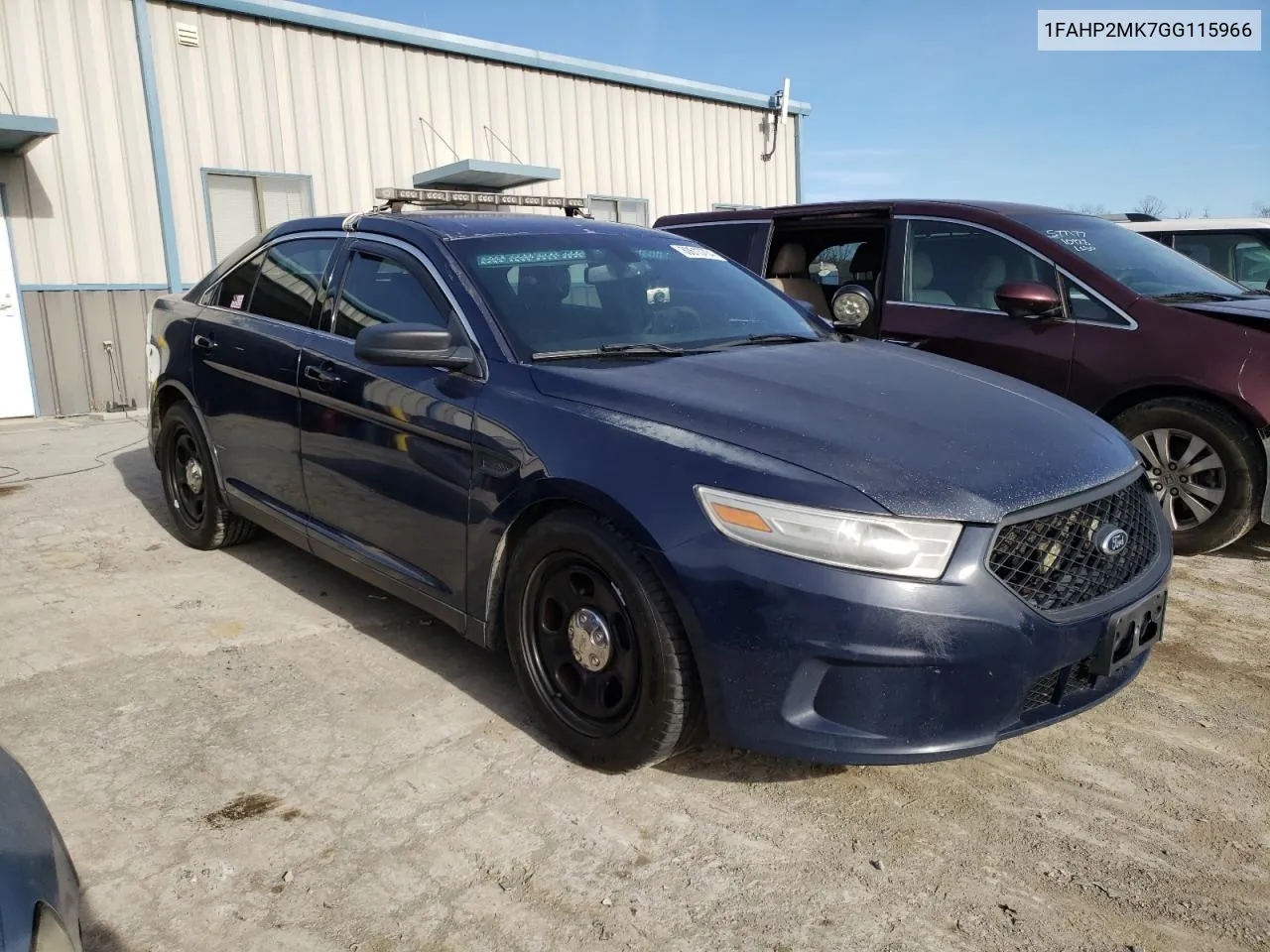 2016 Ford Taurus Police Interceptor VIN: 1FAHP2MK7GG115966 Lot: 80613704