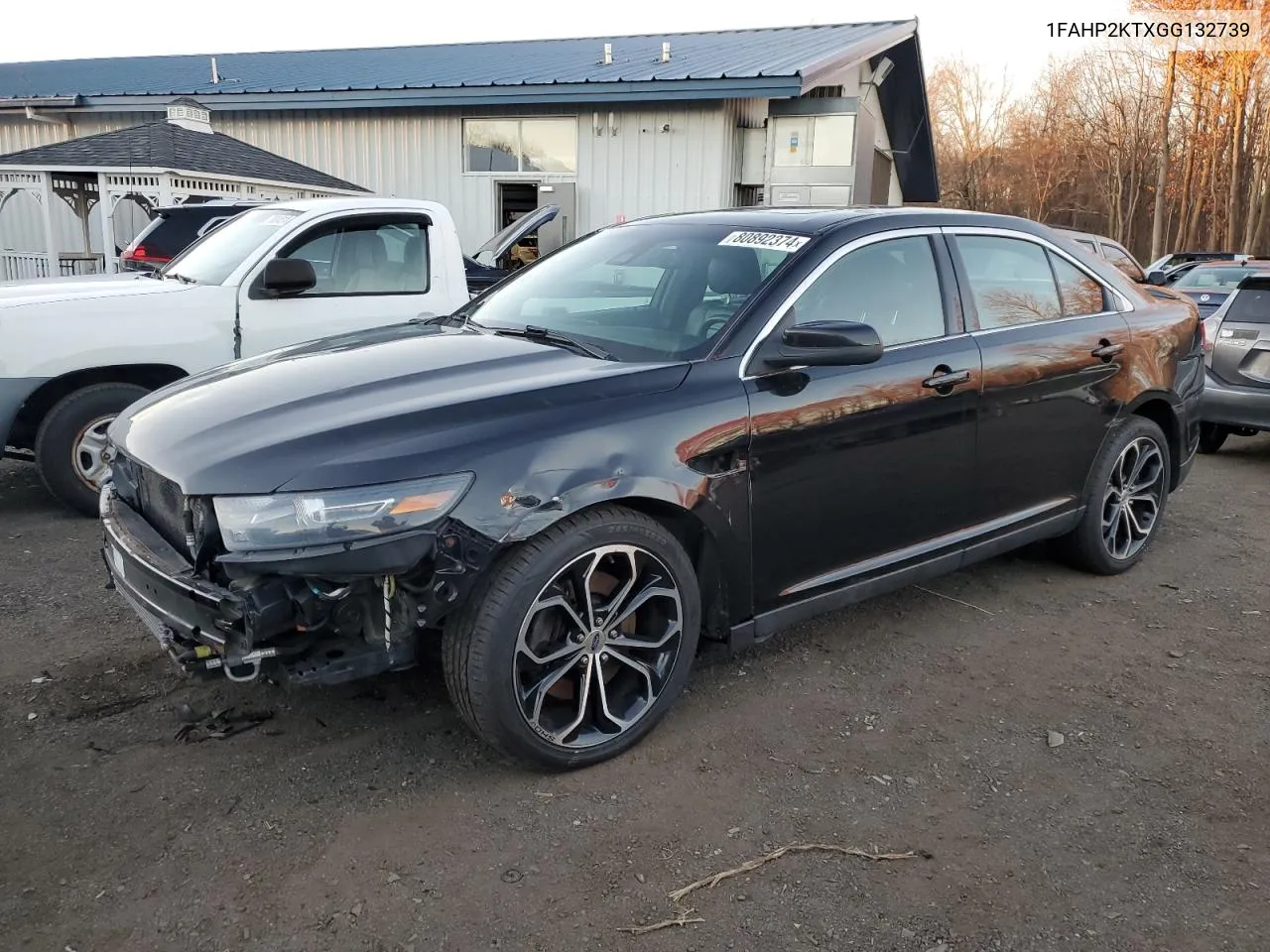 2016 Ford Taurus Sho VIN: 1FAHP2KTXGG132739 Lot: 80892374