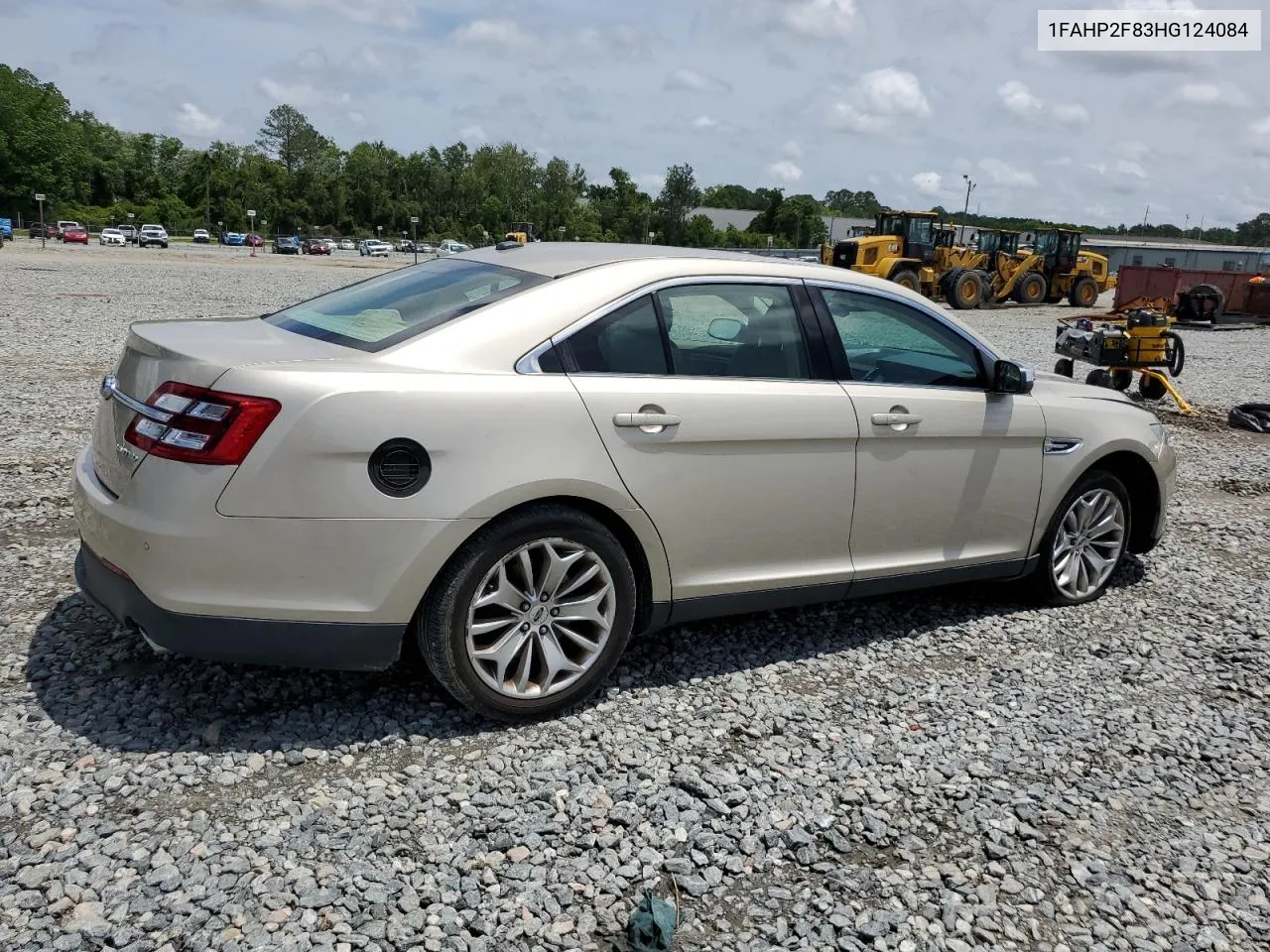 2017 Ford Taurus Limited VIN: 1FAHP2F83HG124084 Lot: 54157024