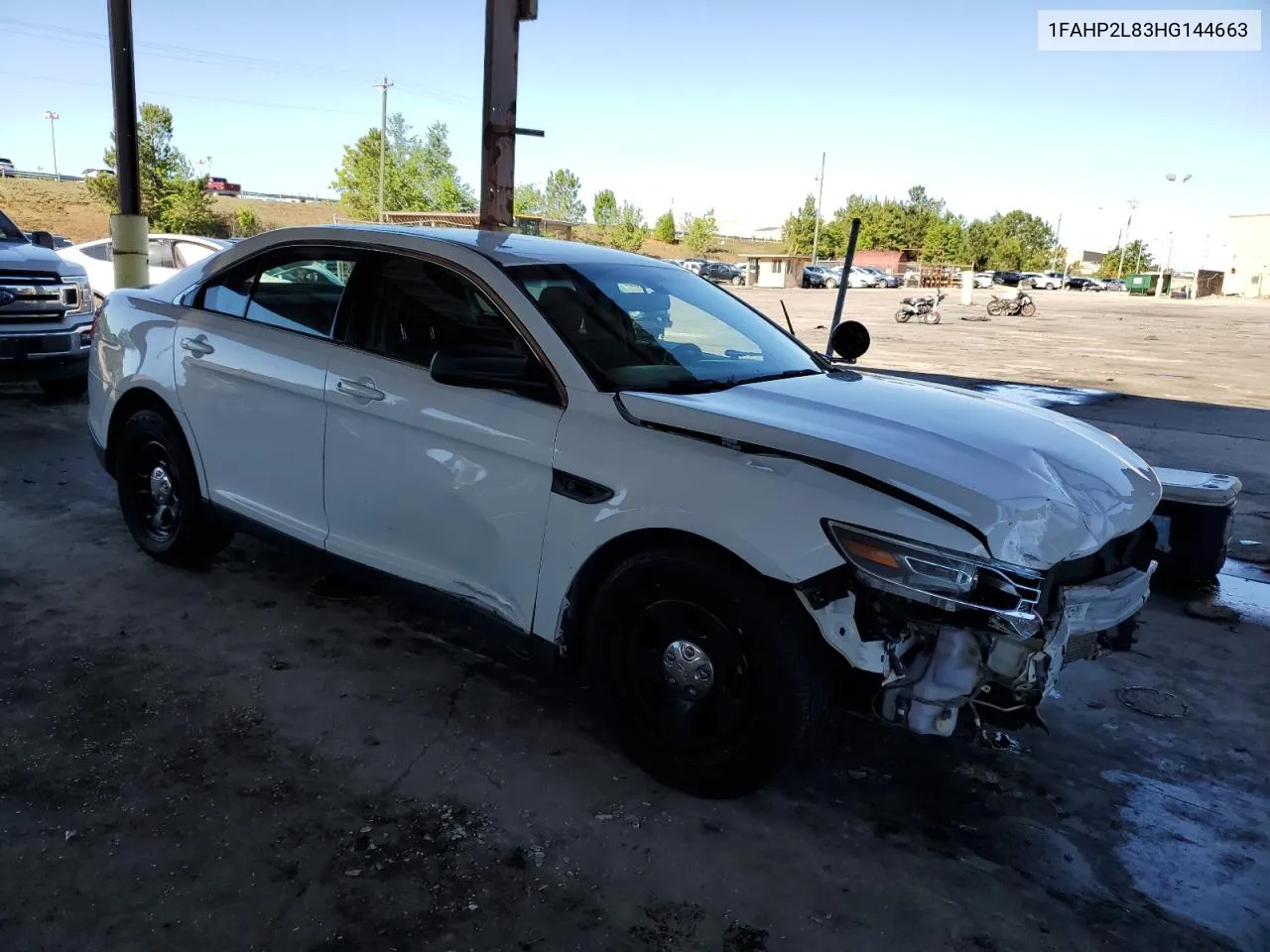 1FAHP2L83HG144663 2017 Ford Taurus Police Interceptor