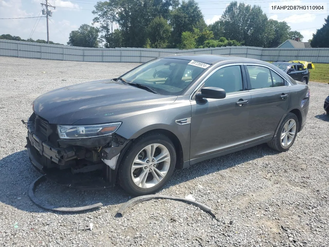 2017 Ford Taurus Se VIN: 1FAHP2D87HG110904 Lot: 69728924