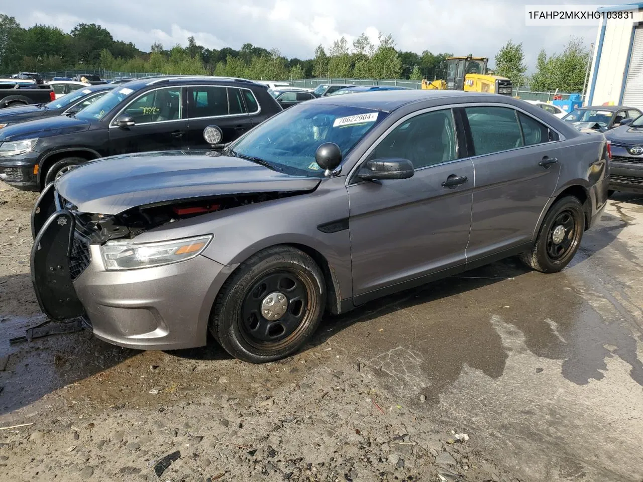 2017 Ford Taurus Police Interceptor VIN: 1FAHP2MKXHG103831 Lot: 70622904