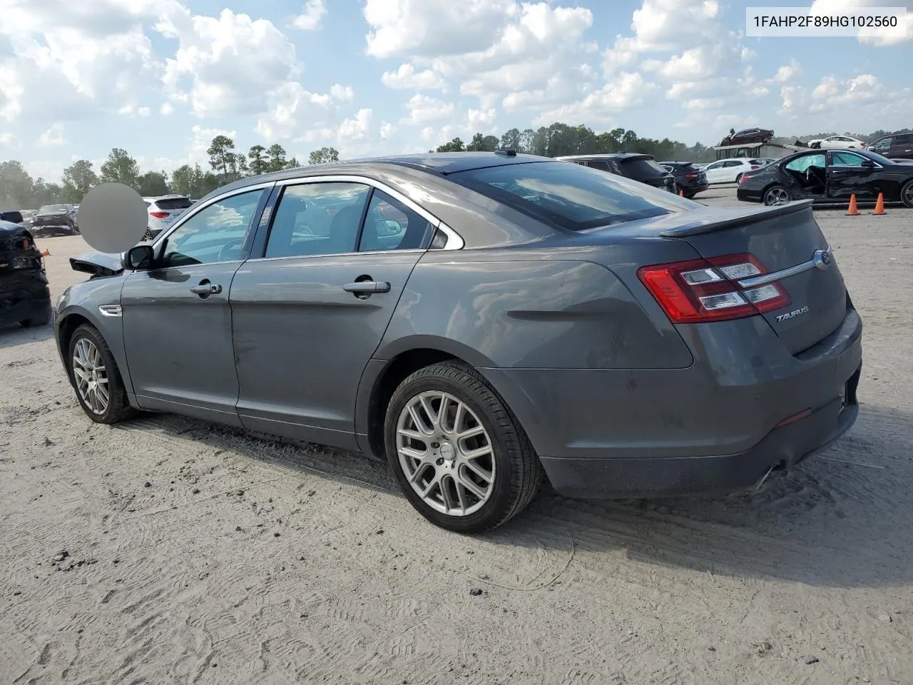 2017 Ford Taurus Limited VIN: 1FAHP2F89HG102560 Lot: 71636174