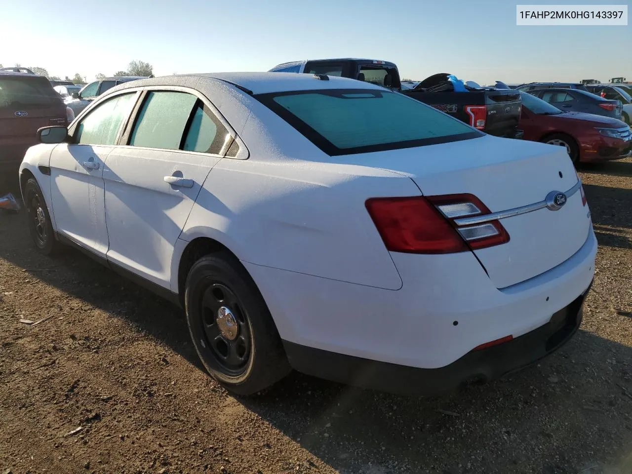 2017 Ford Taurus Police Interceptor VIN: 1FAHP2MK0HG143397 Lot: 72807684